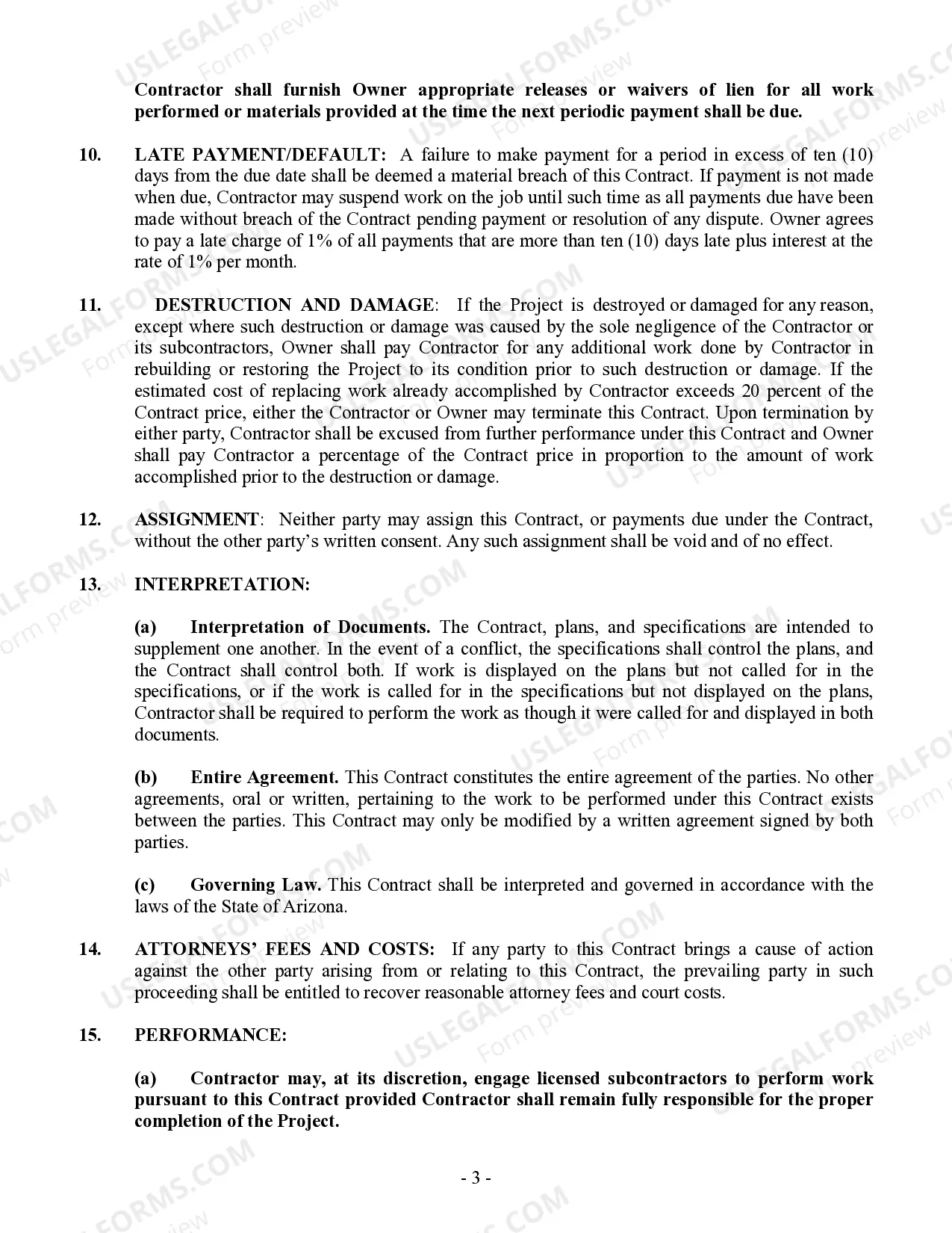 Preview Brick Mason Contract for Contractor