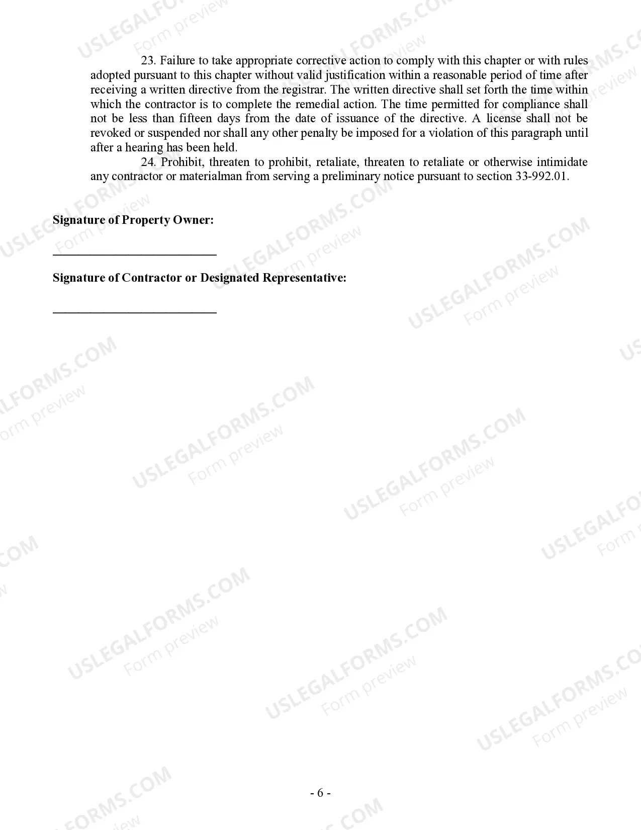 Preview Brick Mason Contract for Contractor