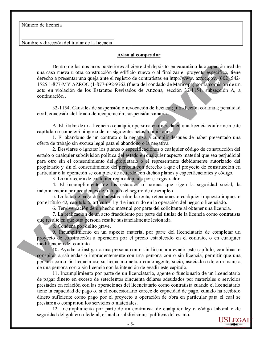 Preview Contrato de paneles de yeso de yeso para contratista