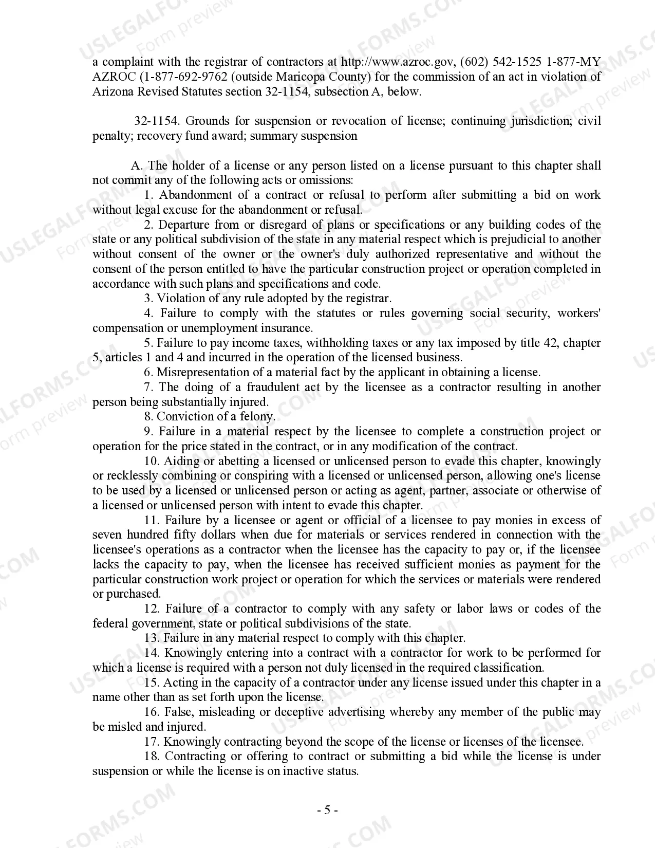 Preview Flooring Contract for Contractor