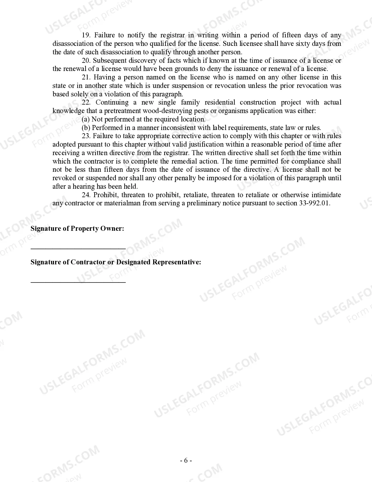 Preview Flooring Contract for Contractor