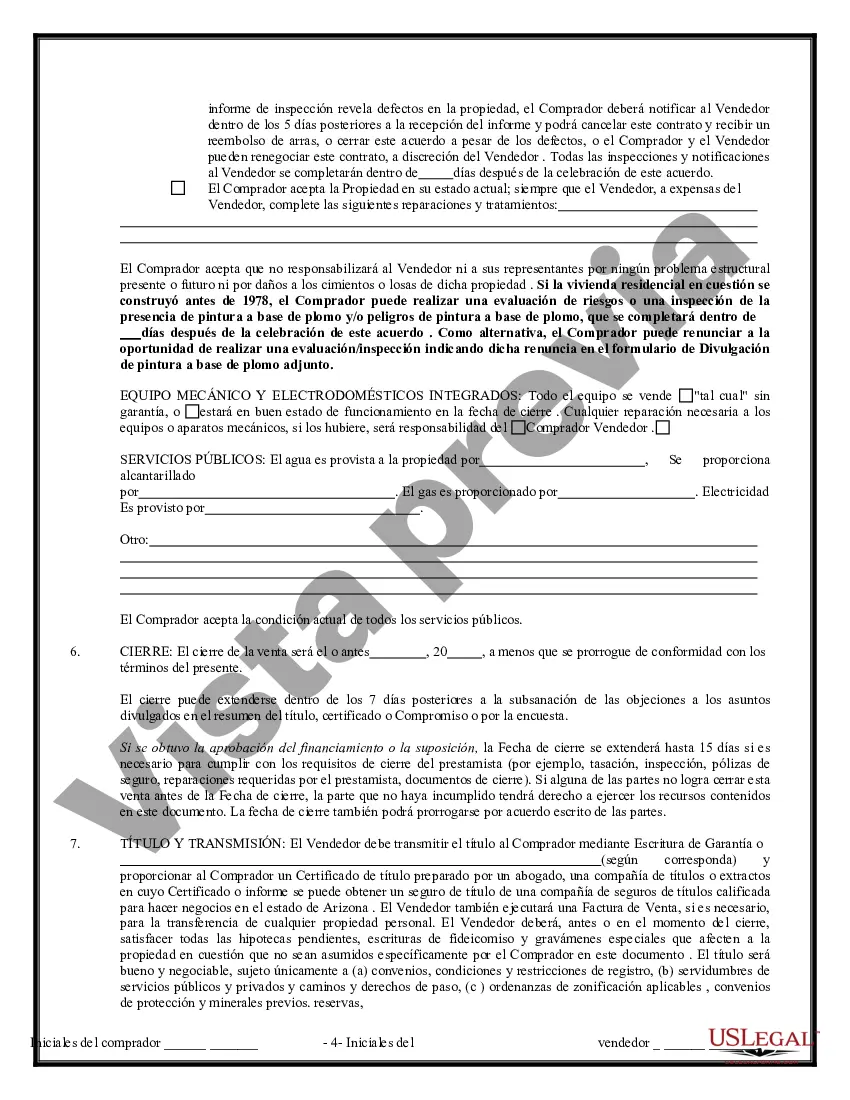 Preview Contrato de Compraventa de Bienes Inmuebles sin Corredor para Acuerdo de Venta de Casa Residencial