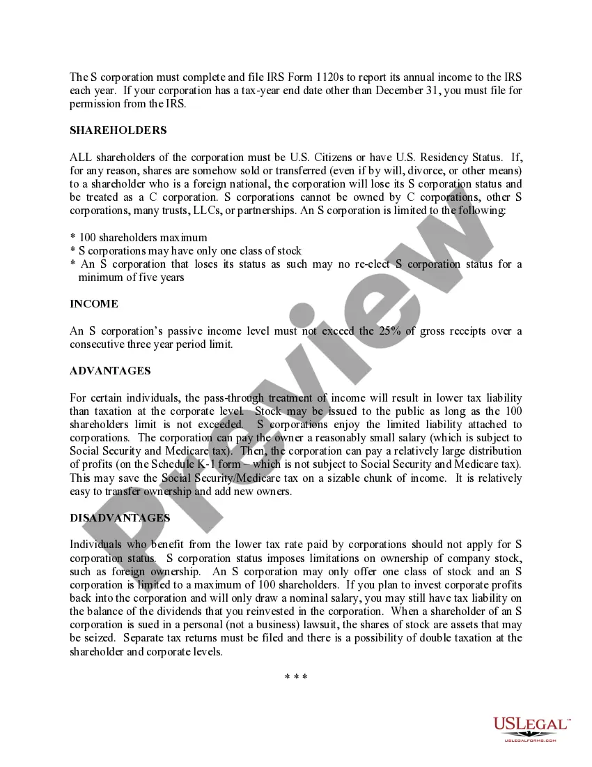 Preview Arizona Business Incorporation Package to Incorporate Corporation