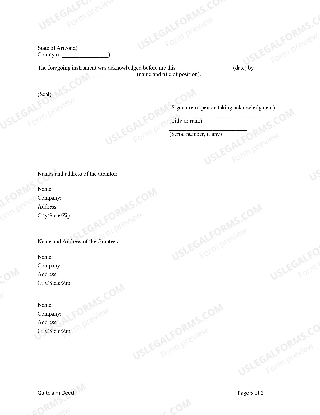 Preview Arizona Renunciation and Disclaimer of Property from Will by Testate