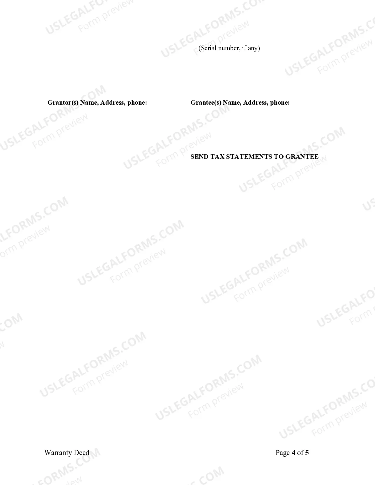 Preview Warranty Deed from Individual to Husband and Wife