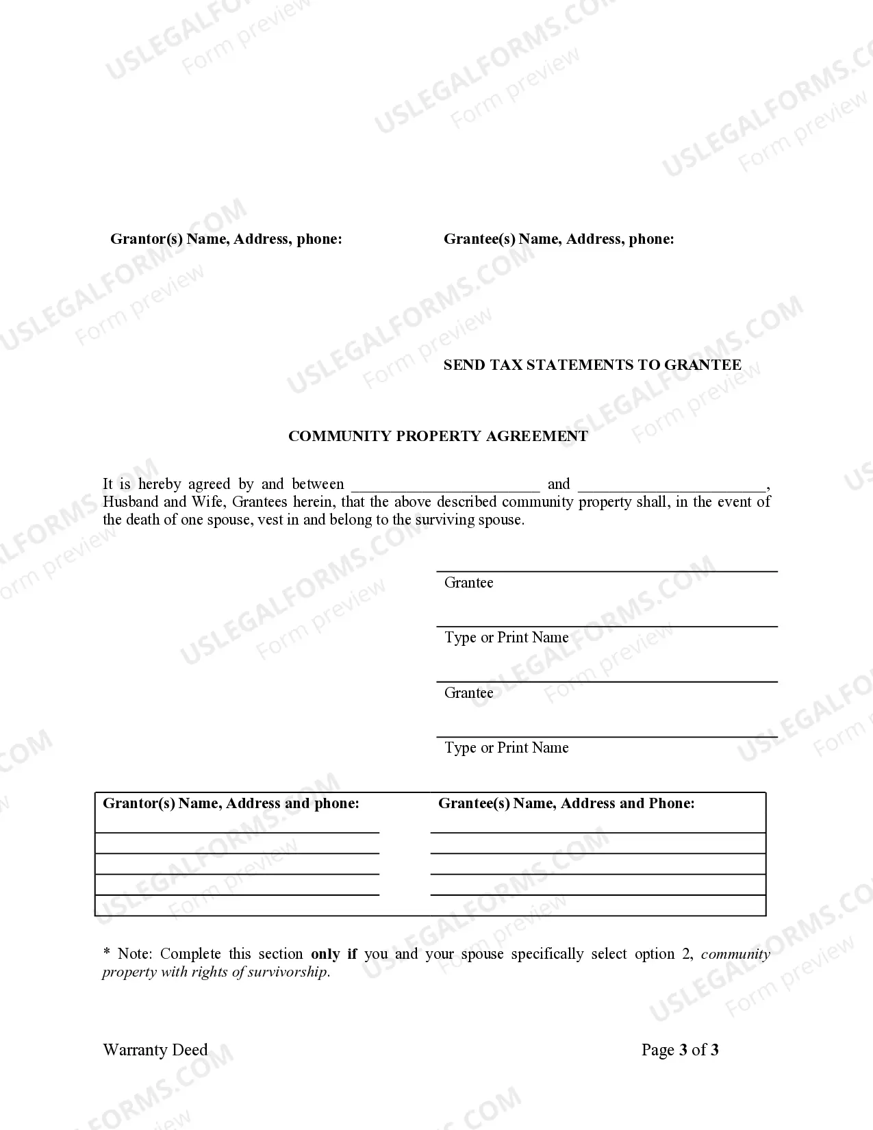 Preview Warranty Deed from Corporation to Husband and Wife