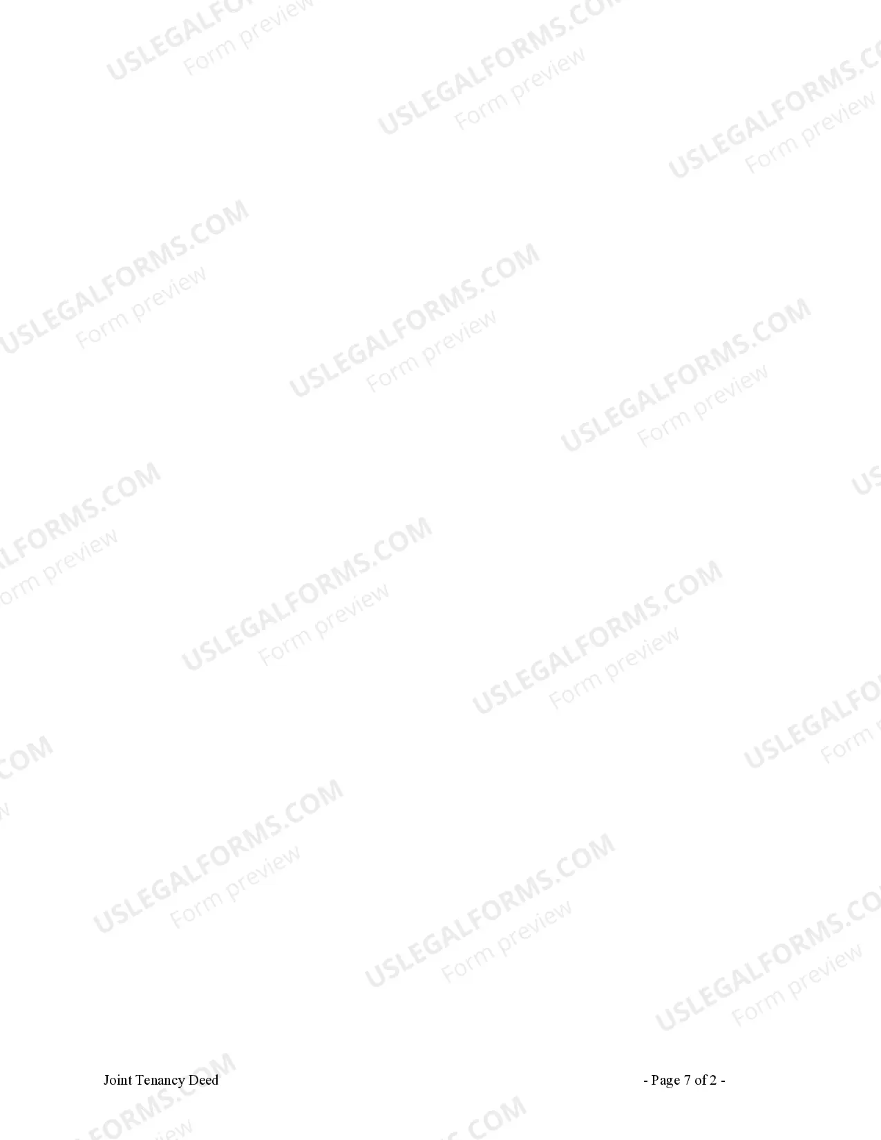 Preview Joint Tenancy Deed from Corporation to Husband and Wife