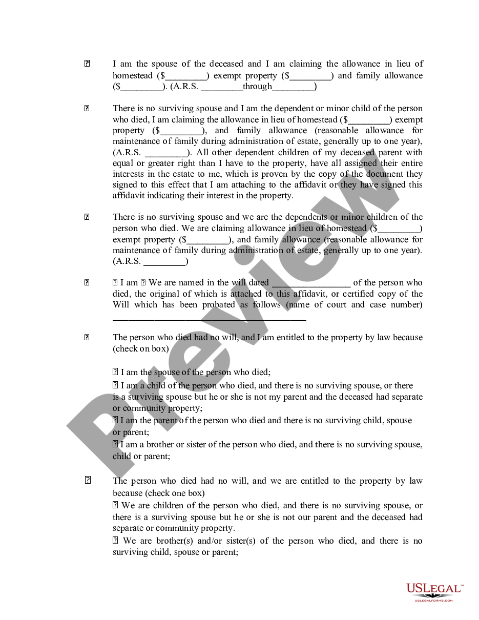 page 2 Affidavit Transfer Real Property preview