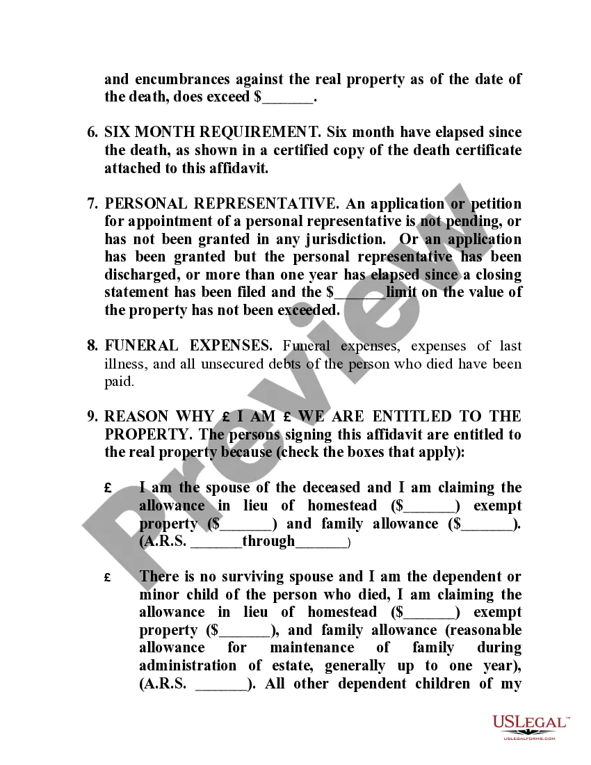 Preview Affidavit Transfer Real Property