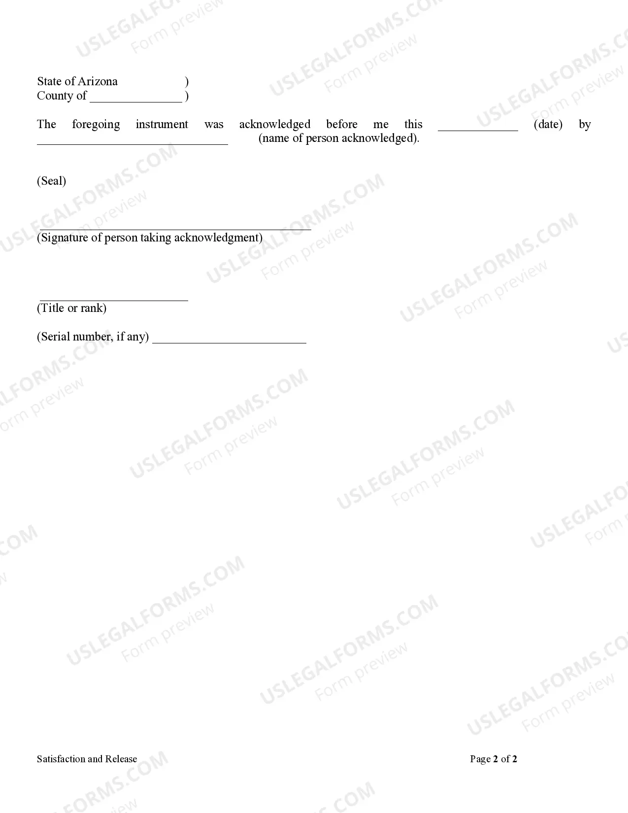 Preview Release of Mechanic Lien - Mechanic Liens - Individual