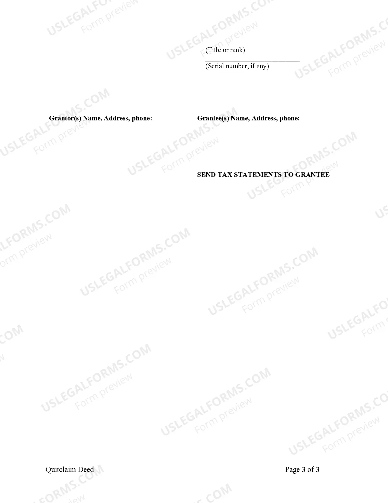 Preview Quitclaim Deed from Corporation to Two Individuals