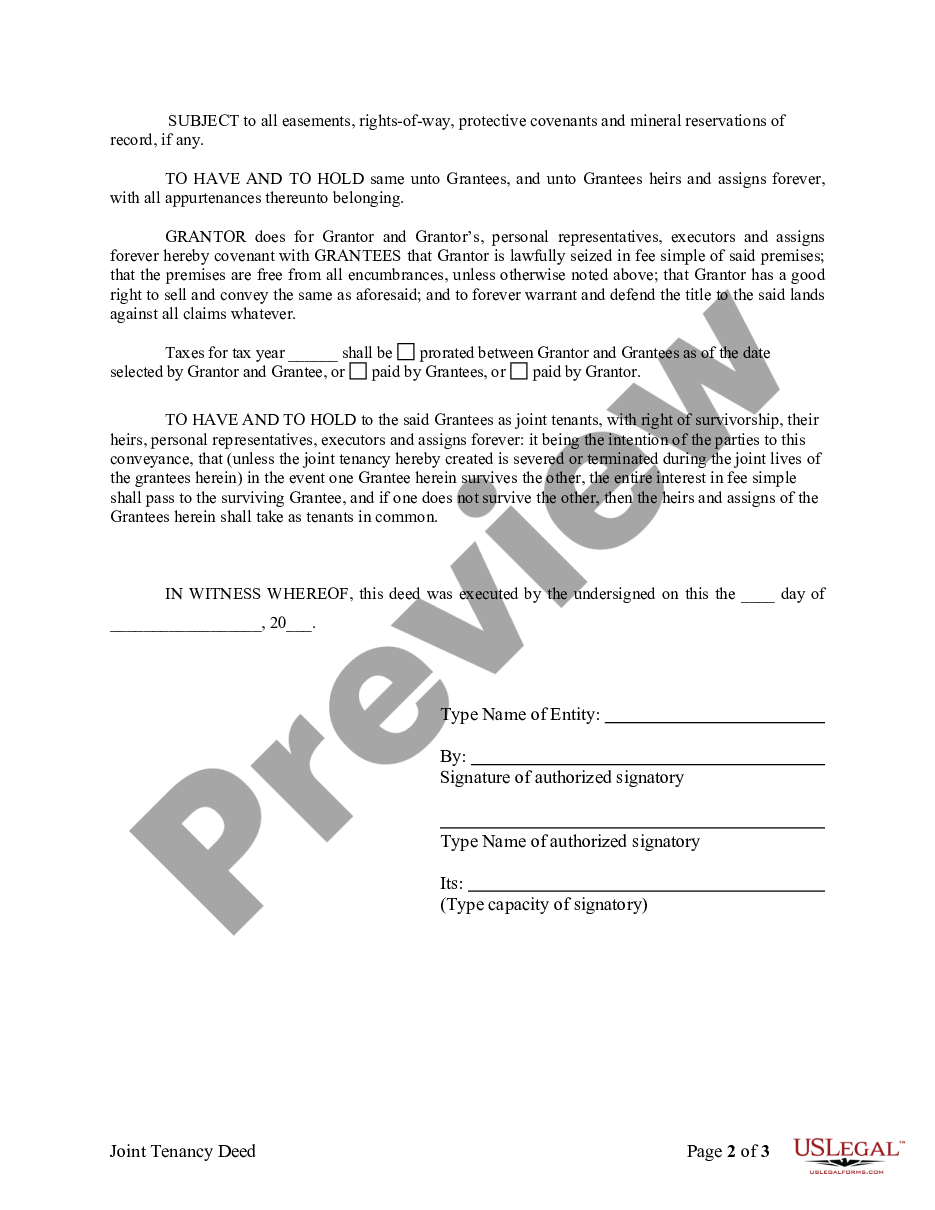 deed of assignment secure tenancy