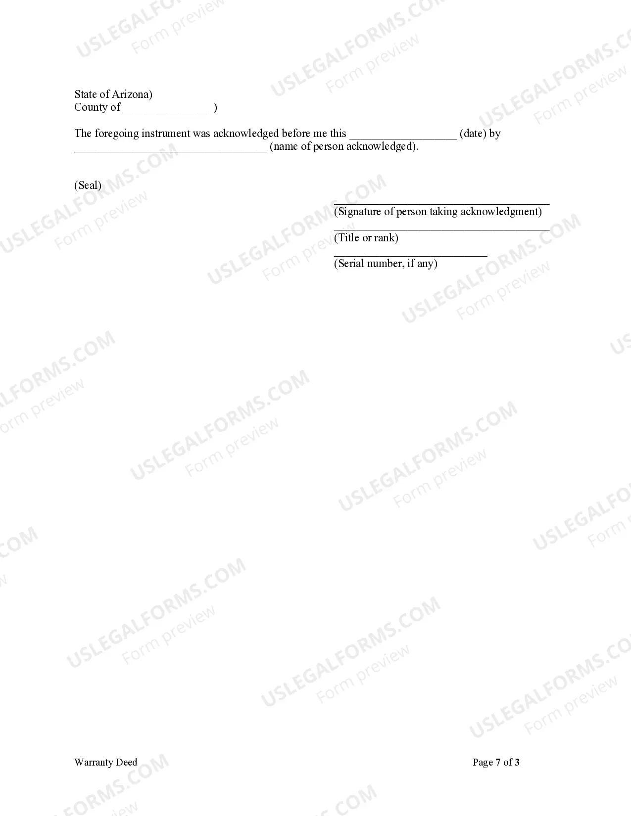 Preview Warranty Deed from Husband and Wife to Trust