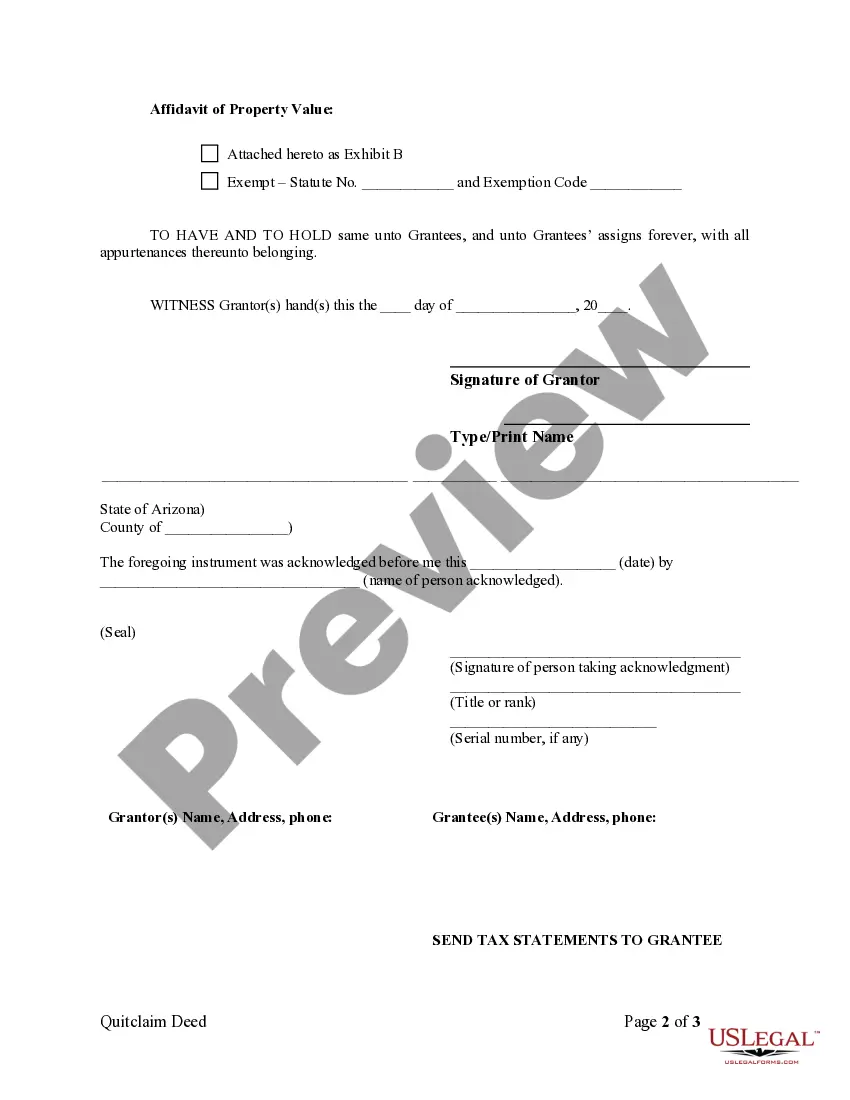 Preview Quitclaim Deed from Husband to Himself and Wife