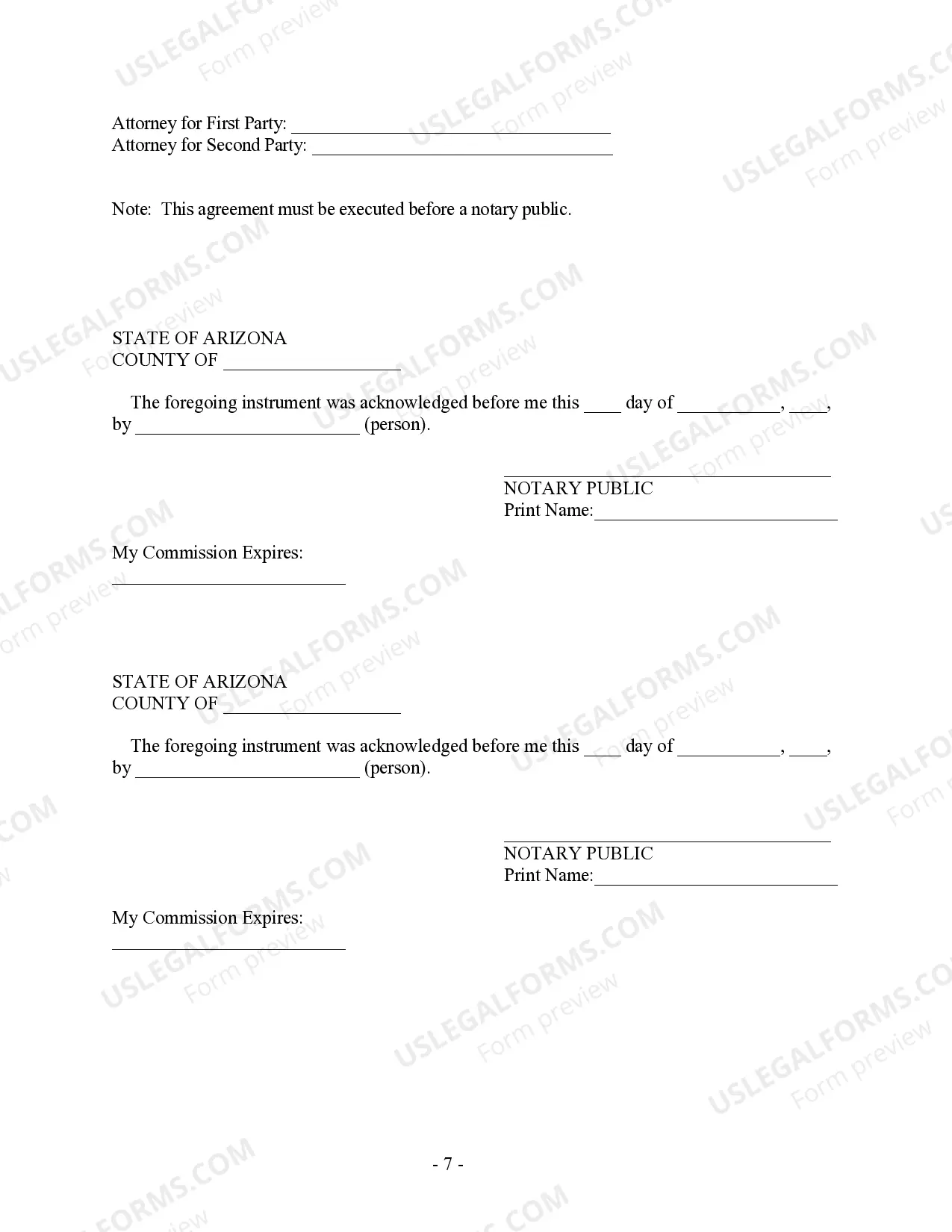 Preview Postnuptial Property Agreement