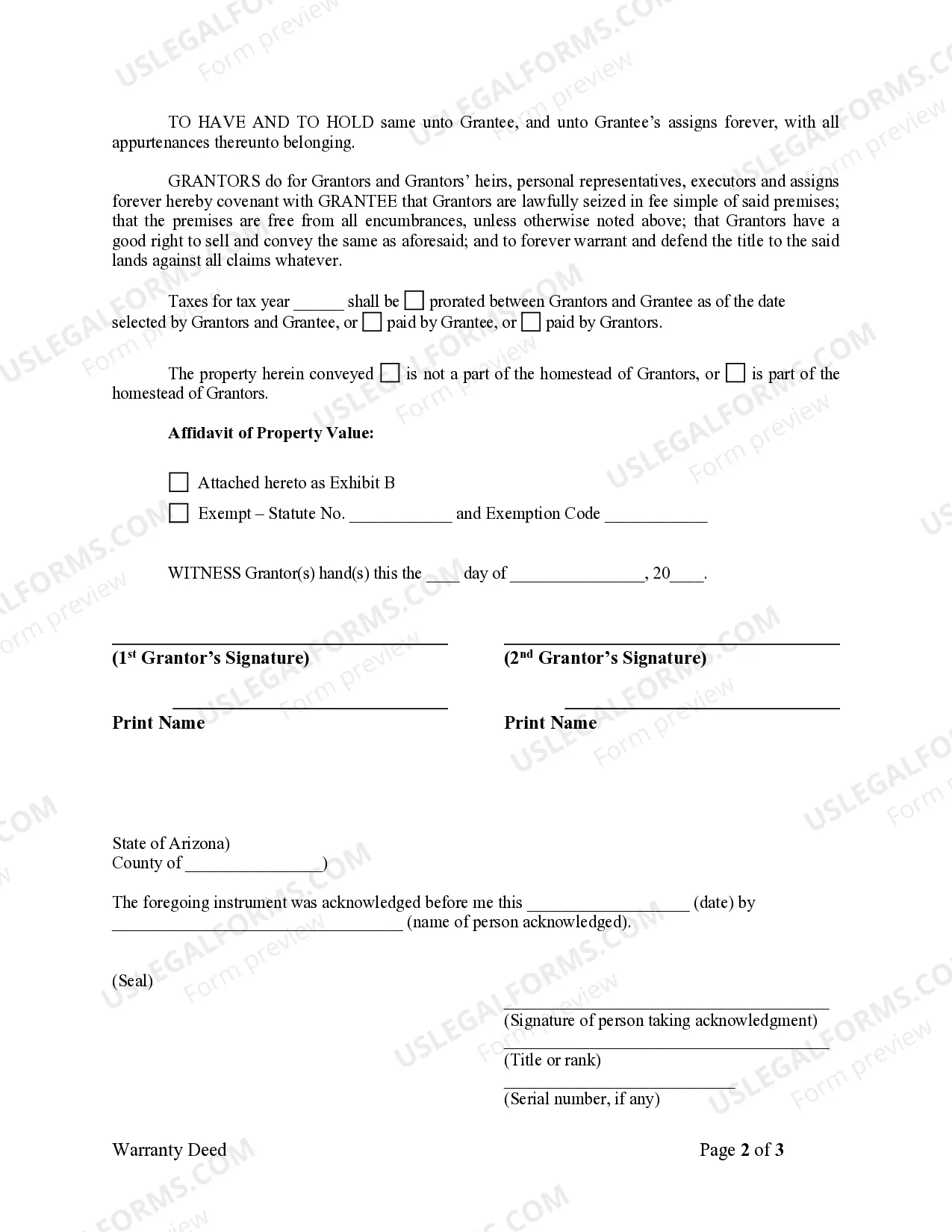 Preview Warranty Deed from Husband and Wife to Individual