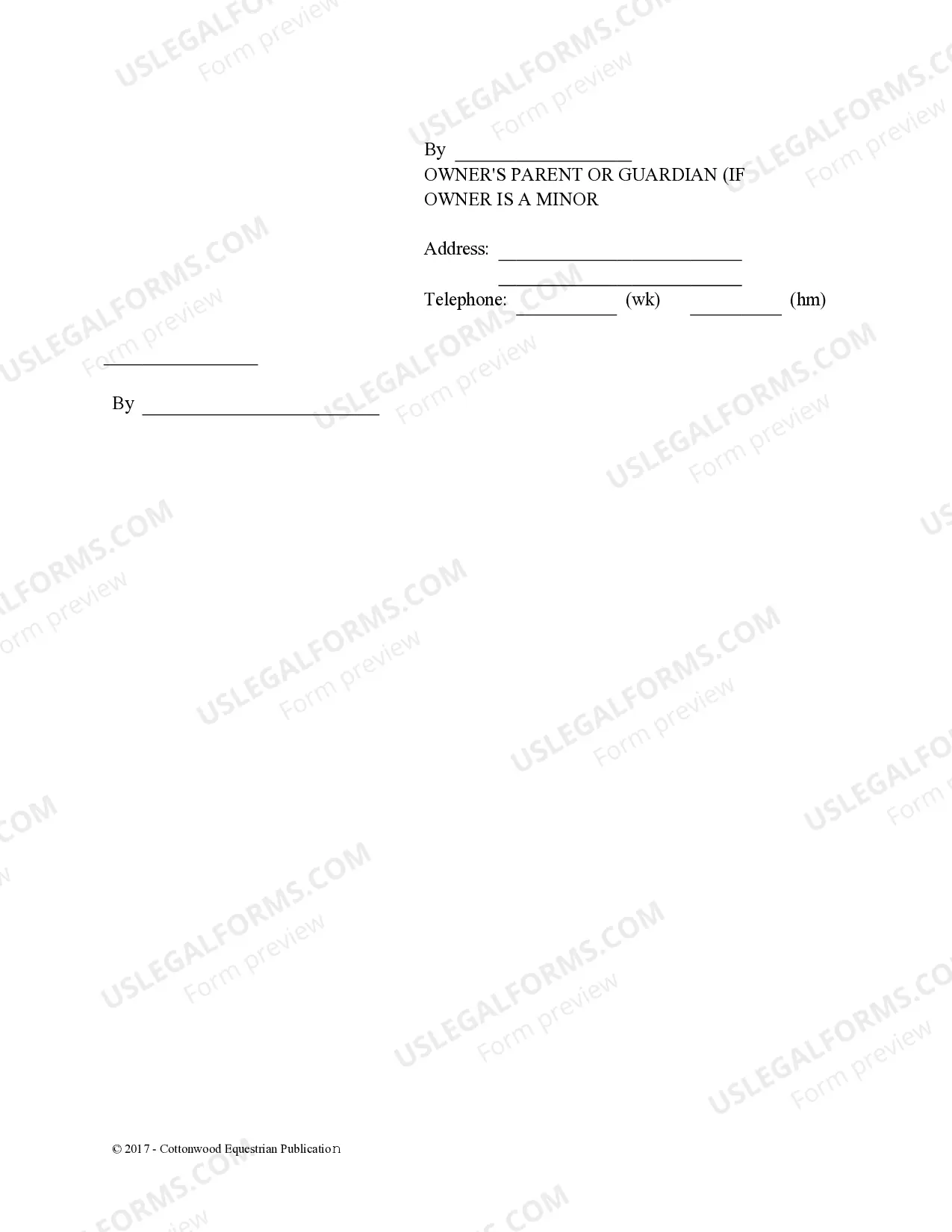 Preview Boarding Stable Agreement - Horse Equine Forms