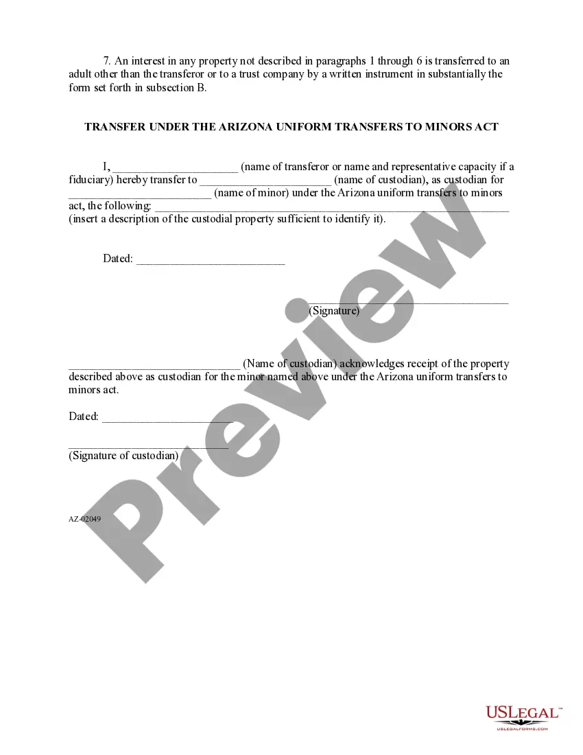 Get Manner of Creating Custodial Property Preview Manner of Creating Custodial Property