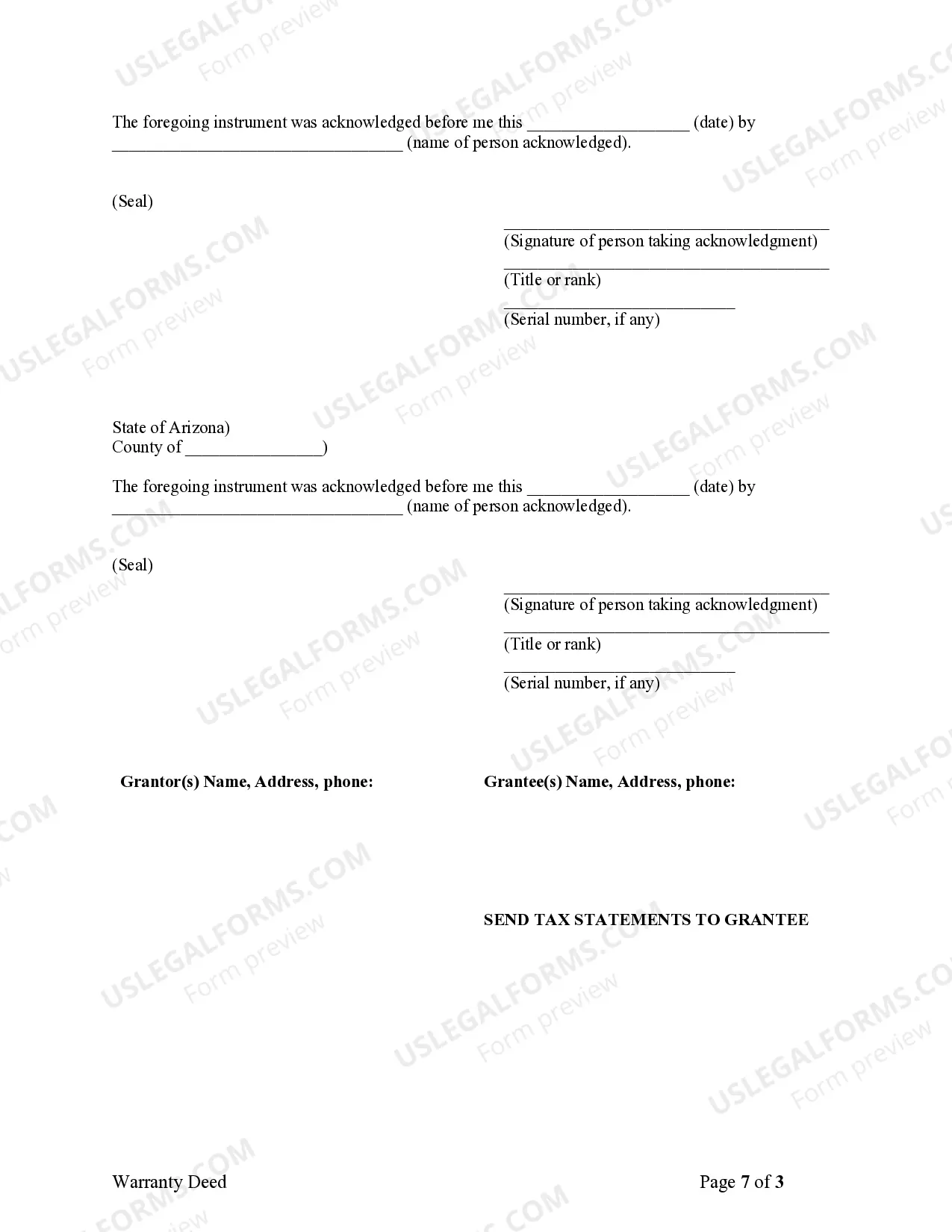 Preview Warranty Deed to Child Reserving a Life Estate in the Parents