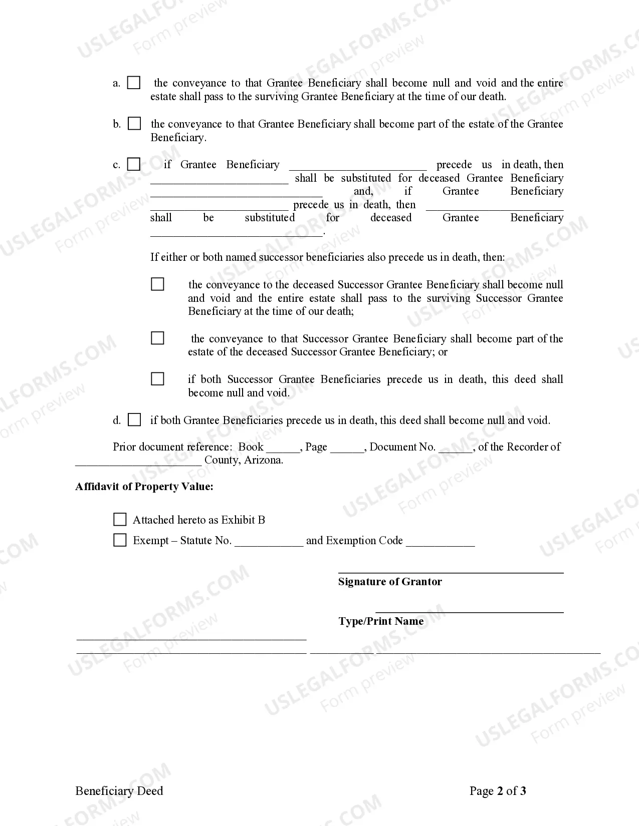 Preview Transfer on Death Deed or TOD - Beneficiary Deed for Two Joint Tenants to Two Individuals