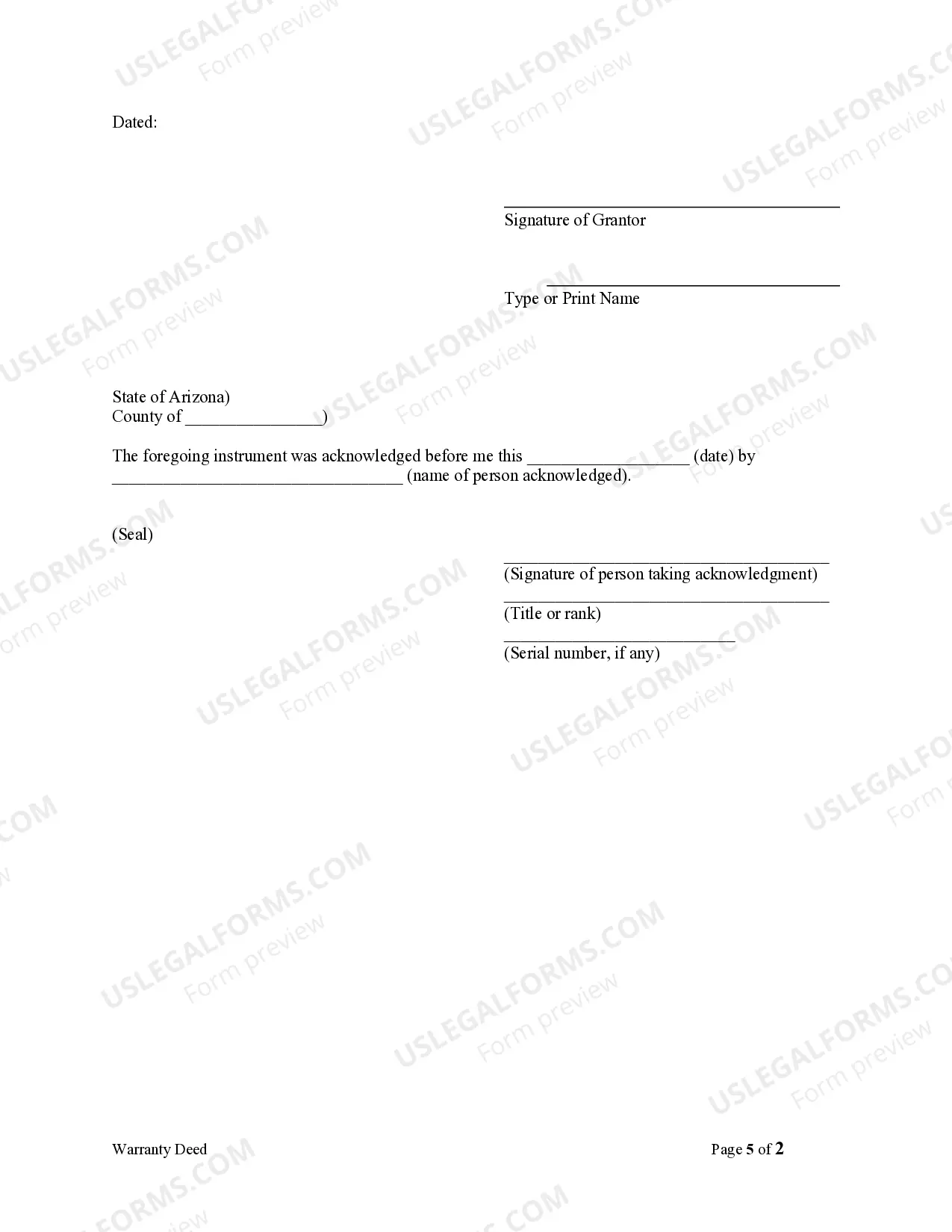 Preview Warranty Deed - One Individual to Two Individuals