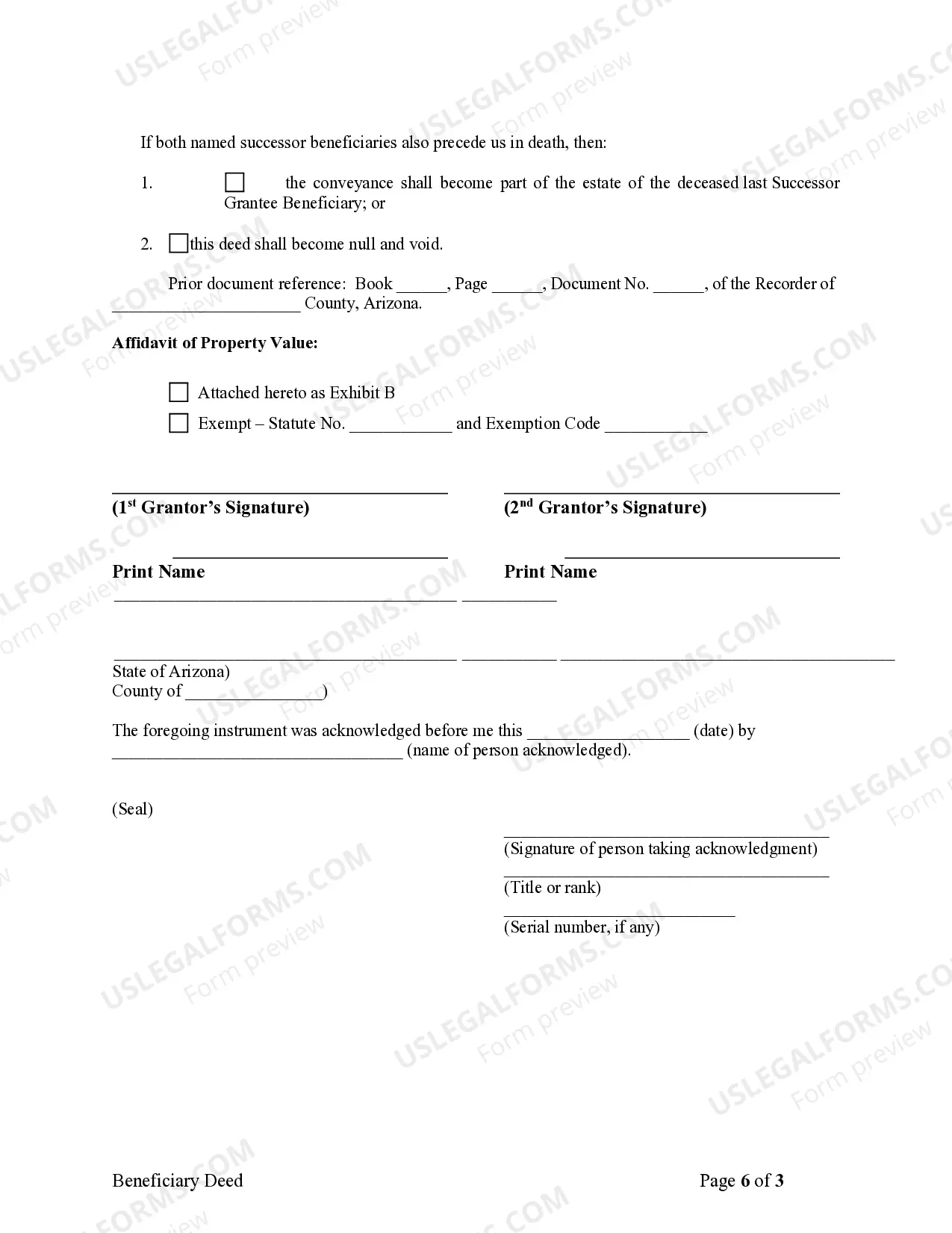 Preview Transfer on Death Deed or TOD - Beneficiary Deed for Husband and Wife to Individual