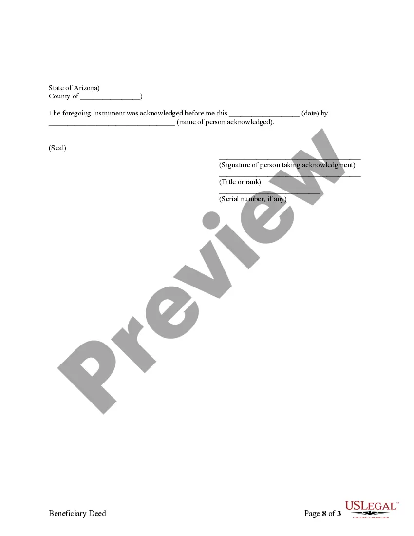 Preview Transfer on Death Deed or TOD - Beneficiary Deed - Individual to Two Individuals