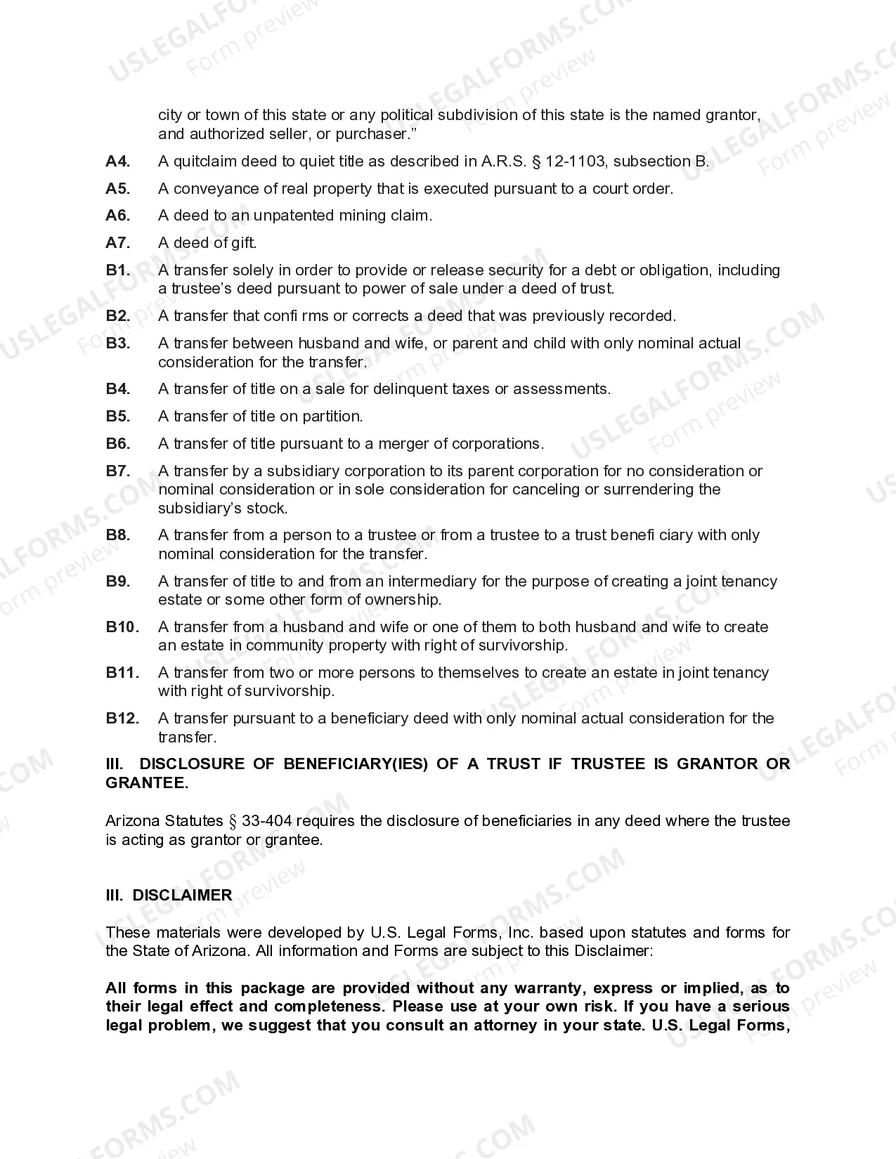 Preview Warranty Deed - Trustee to Three Individuals