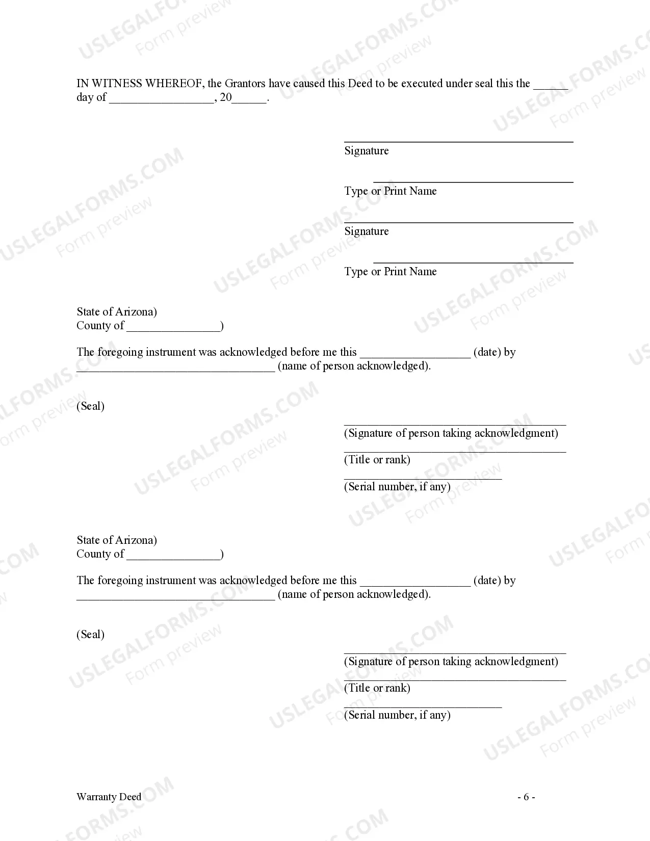 Preview Warranty Deed - Husband and Wife to Three Individuals