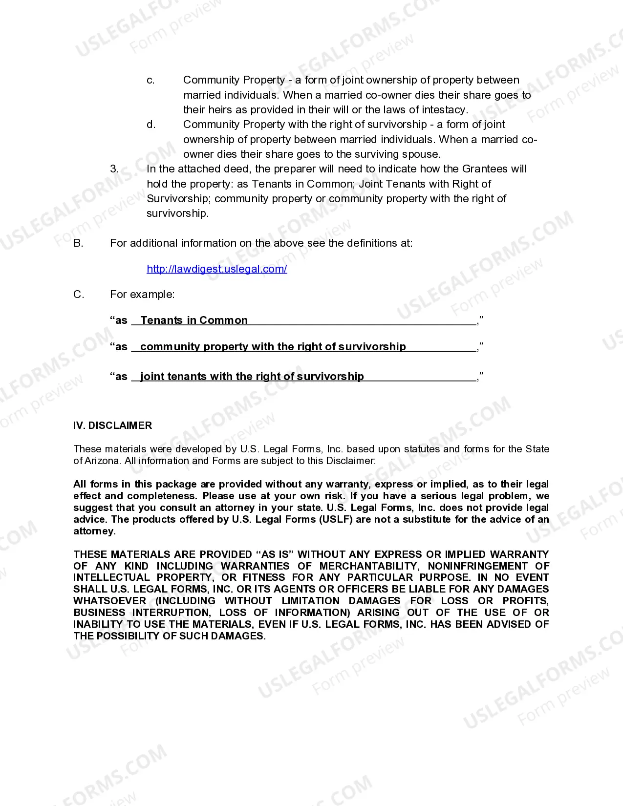 Preview Special Warranty Deed - Individual to Two Individuals