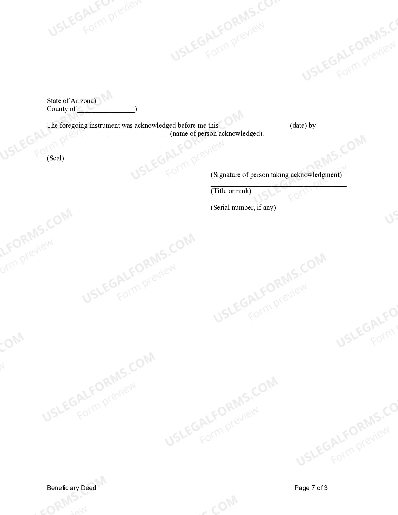 Preview Transfer on Death Deed or TOD - Beneficiary Deed for Husband and Wife to Four Individuals