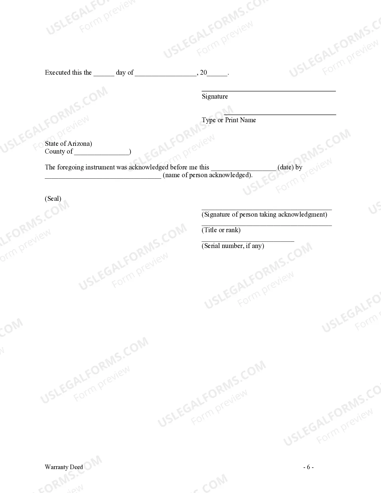 Preview Warranty Deed - Individual to Three Individuals