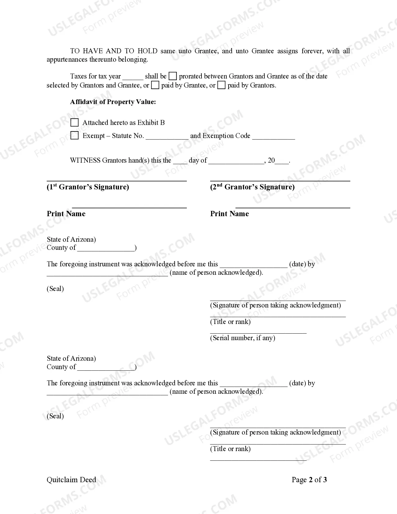 Preview Quitclaim Deed by Two Individuals to LLC