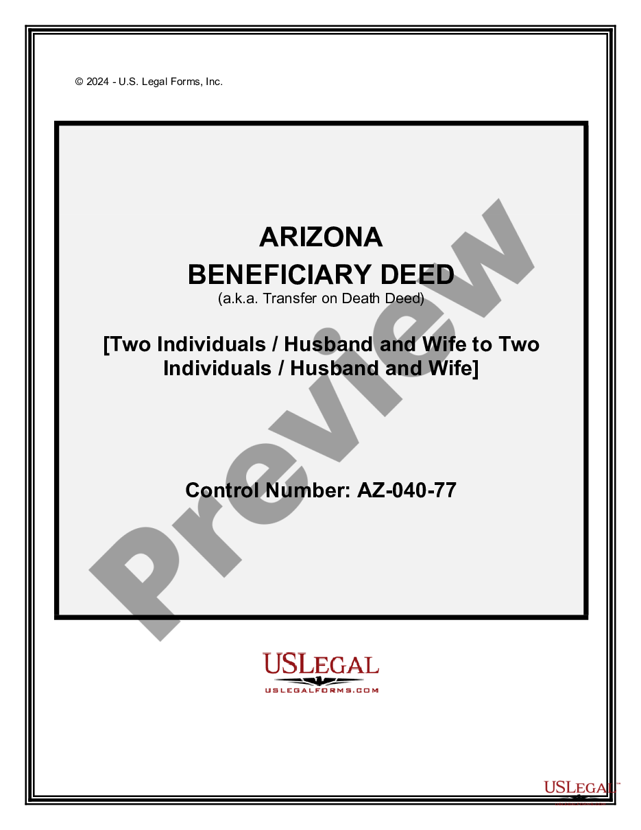 arizona-transfer-on-death-deed-or-tod-beneficiary-deed-for-two-individuals-to-two-individuals