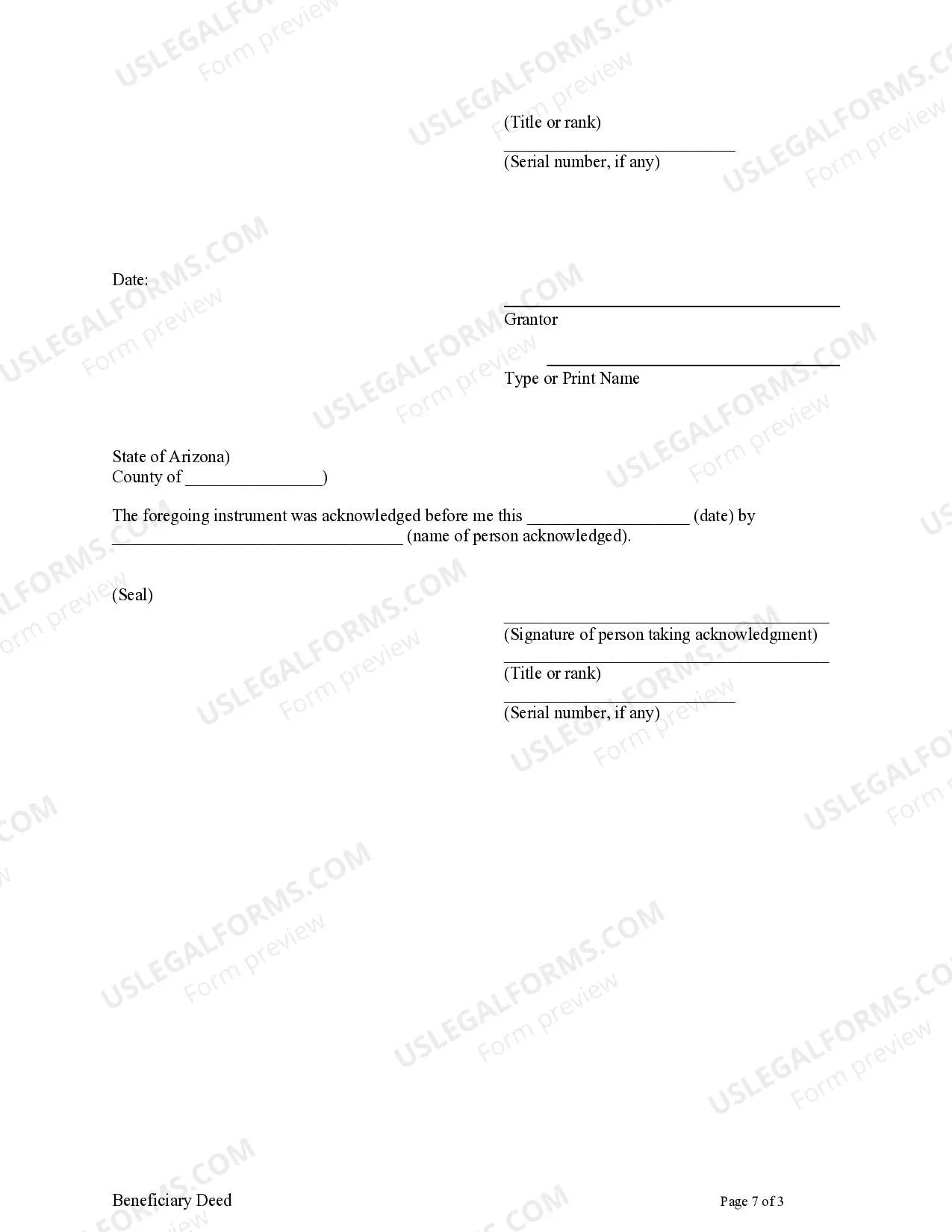 Preview Transfer on Death Deed or TOD - Beneficiary Deed for Two Individuals to Two Individuals