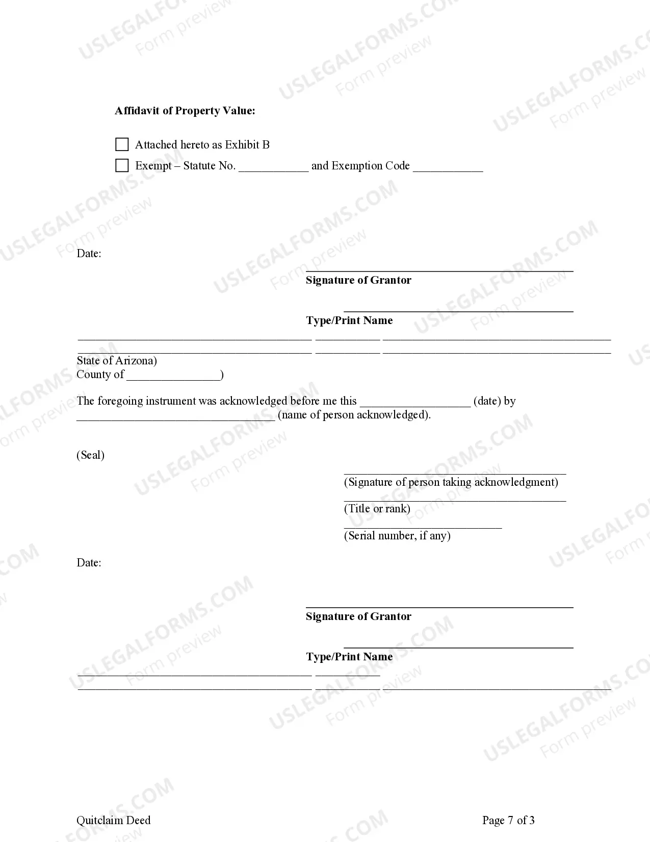 Preview Quitclaim Deed - Husband and Wife, or Two Individuals, to Three Individuals
