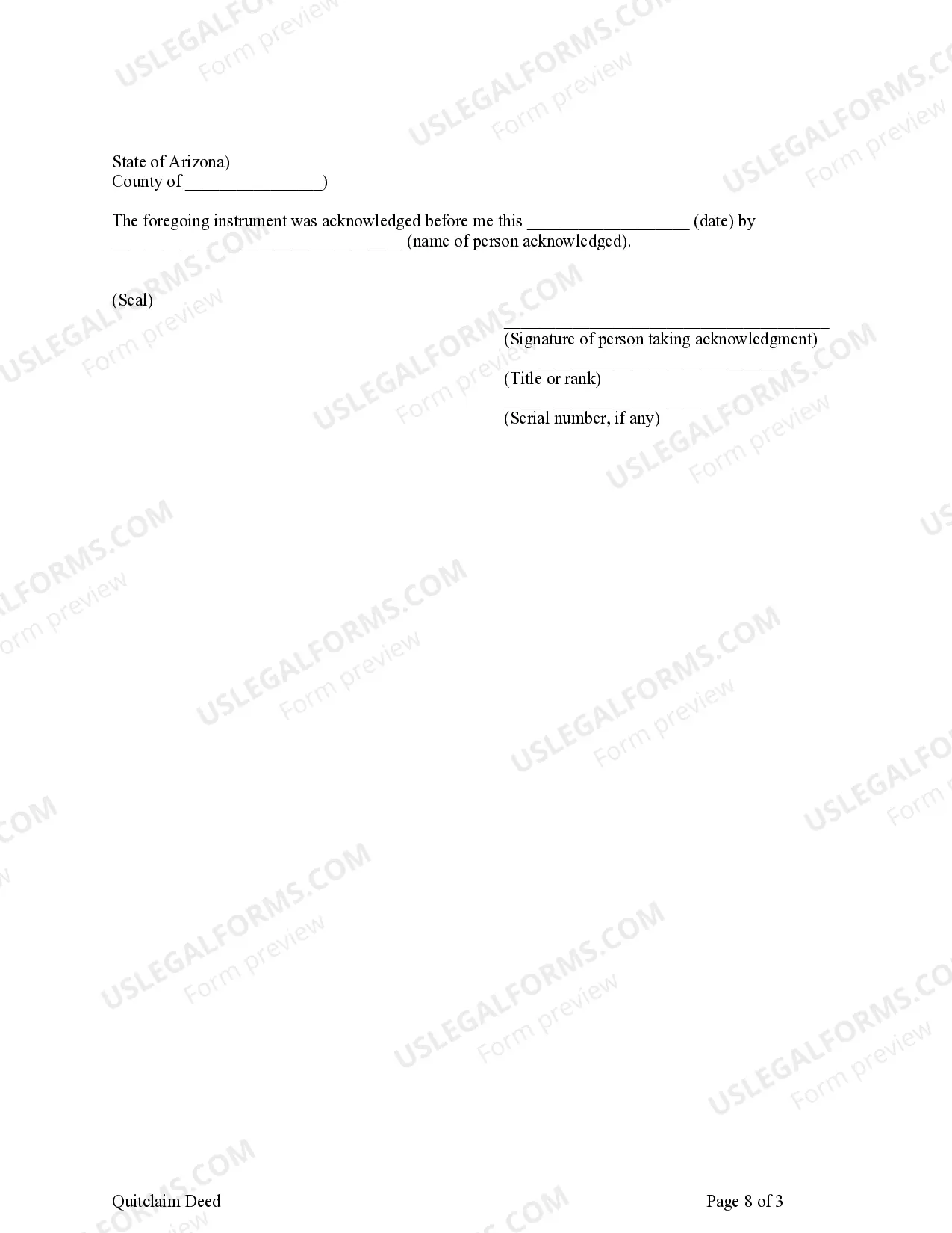 Preview Quitclaim Deed - Husband and Wife, or Two Individuals, to Three Individuals