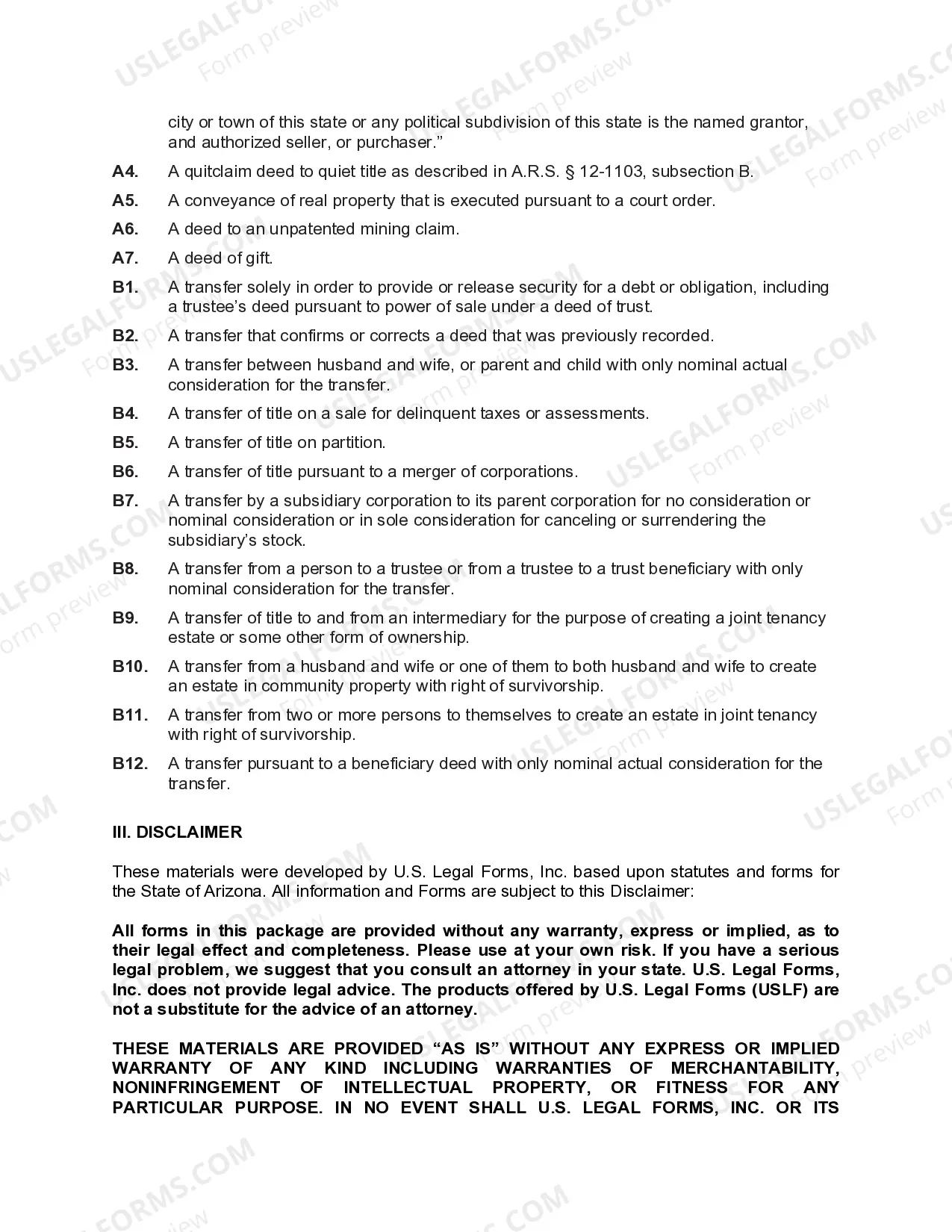 Preview Quitclaim Deed - Limited Liability Company to Limited Liability Company