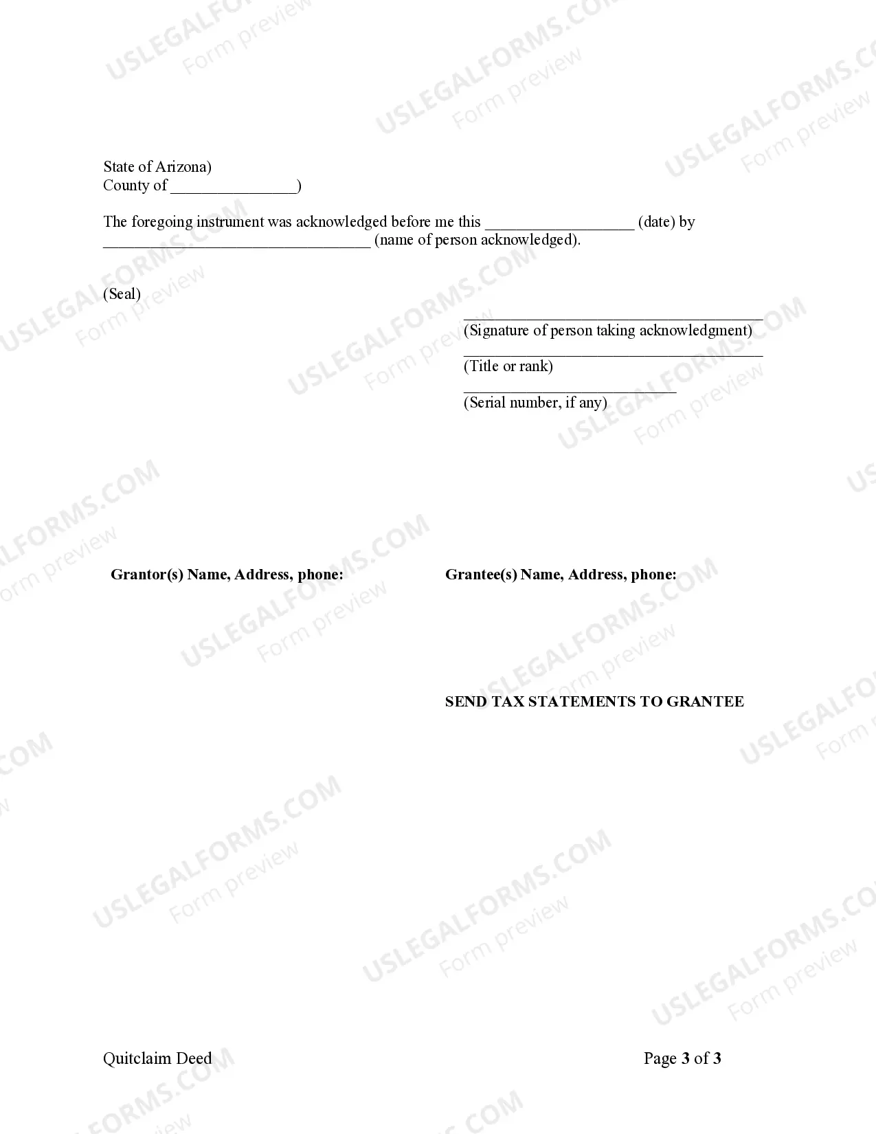 Preview Quitclaim Deed by Two Individuals to Corporation