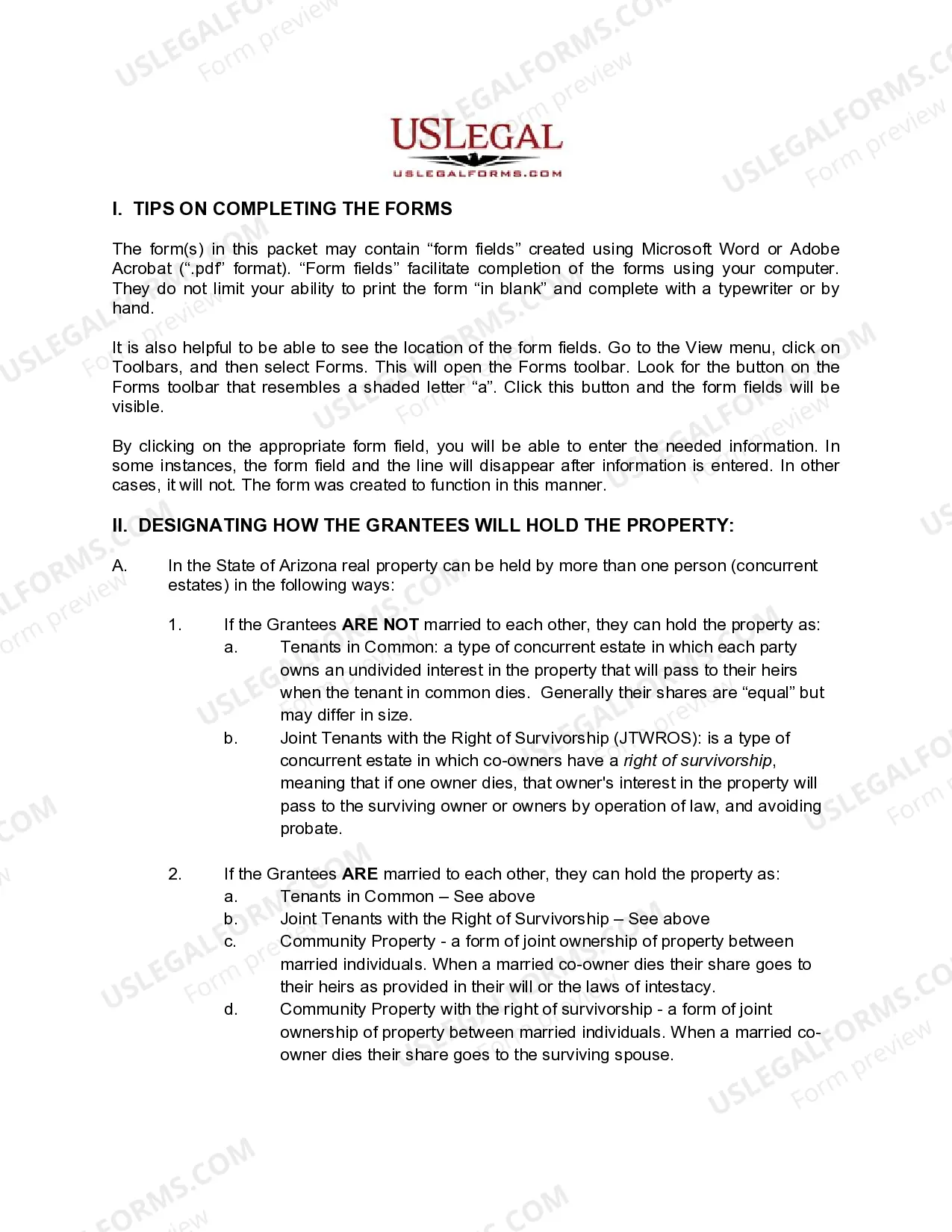 Preview Quitclaim Deed - Individual to Three Individuals