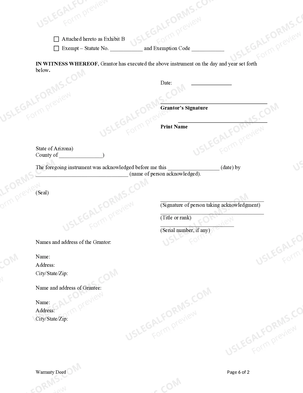 Preview Warranty Deed - Individual to Limited Liability Partnership (LLP)