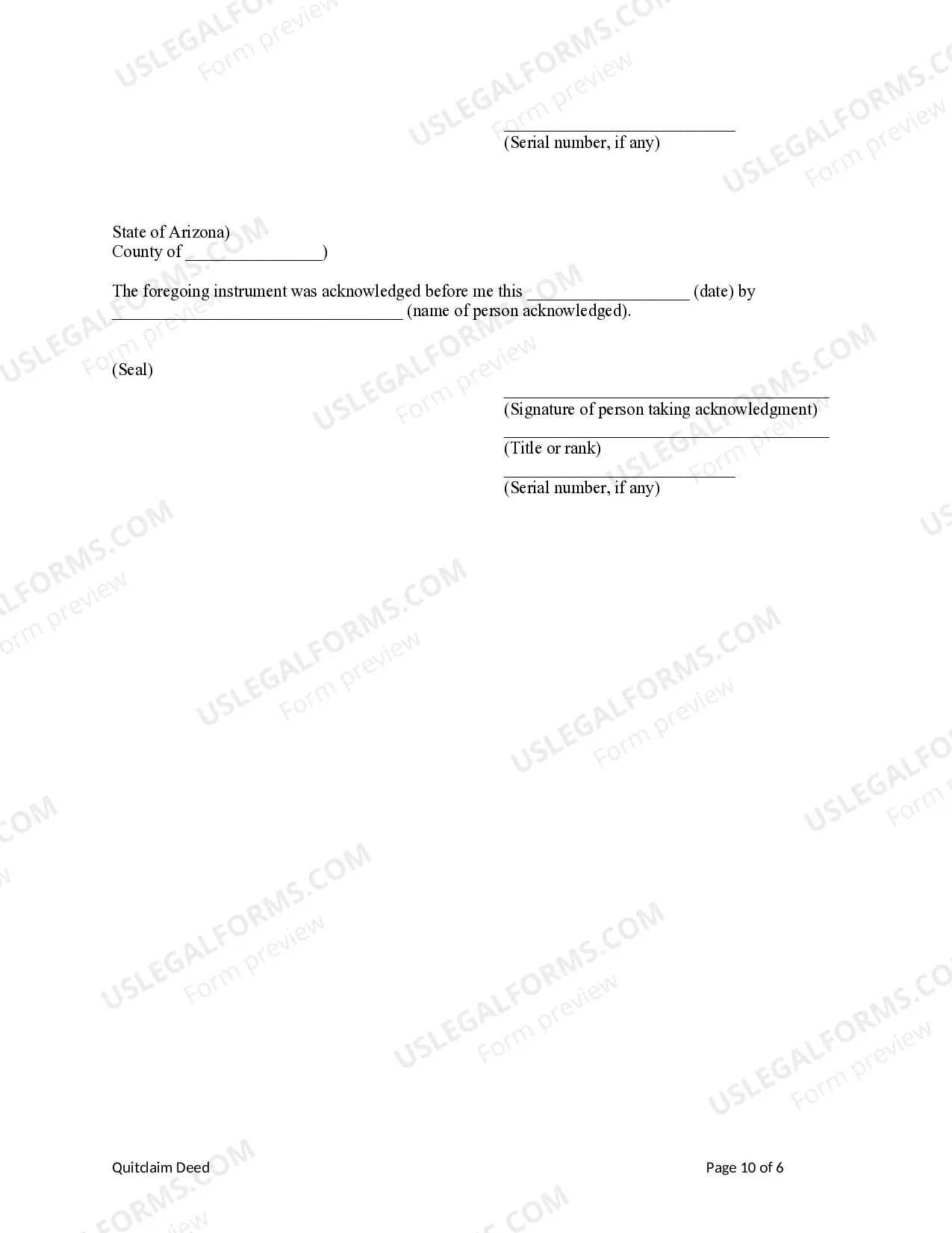 Preview Quitclaim Deed from Eight Individuals to Two Individuals