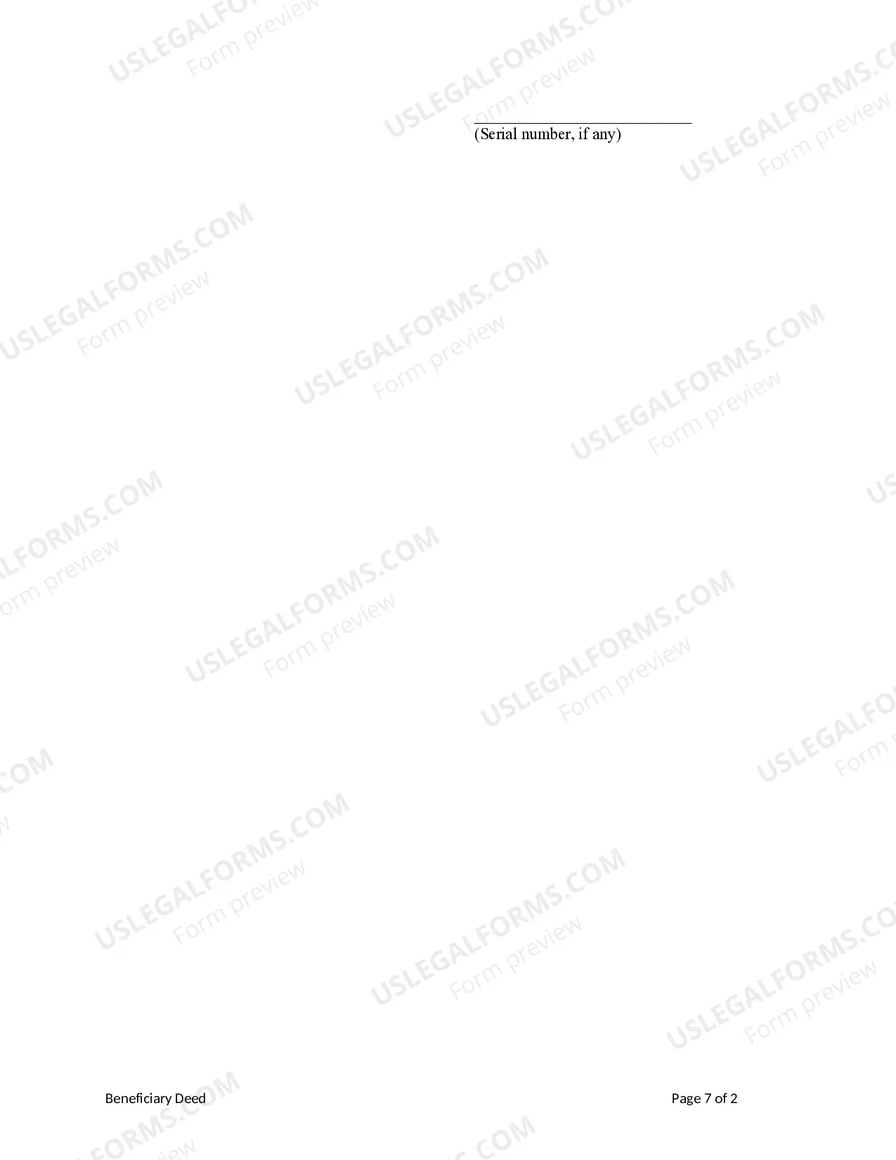 Preview Beneficiary Deed from Husband and Wife to Trust