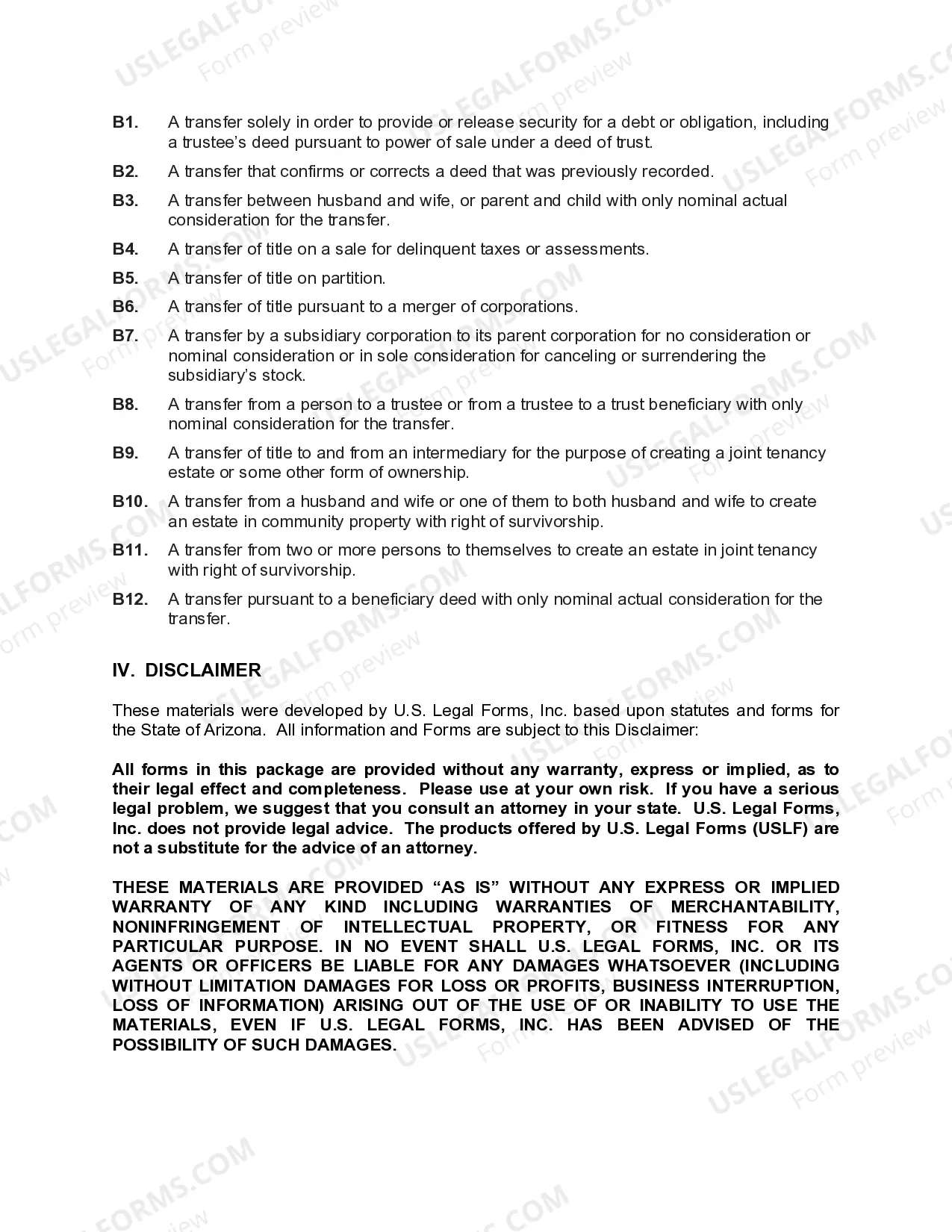 Preview Quitclaim Deed from Husband and Wife / Two Individuals to Four Individuals