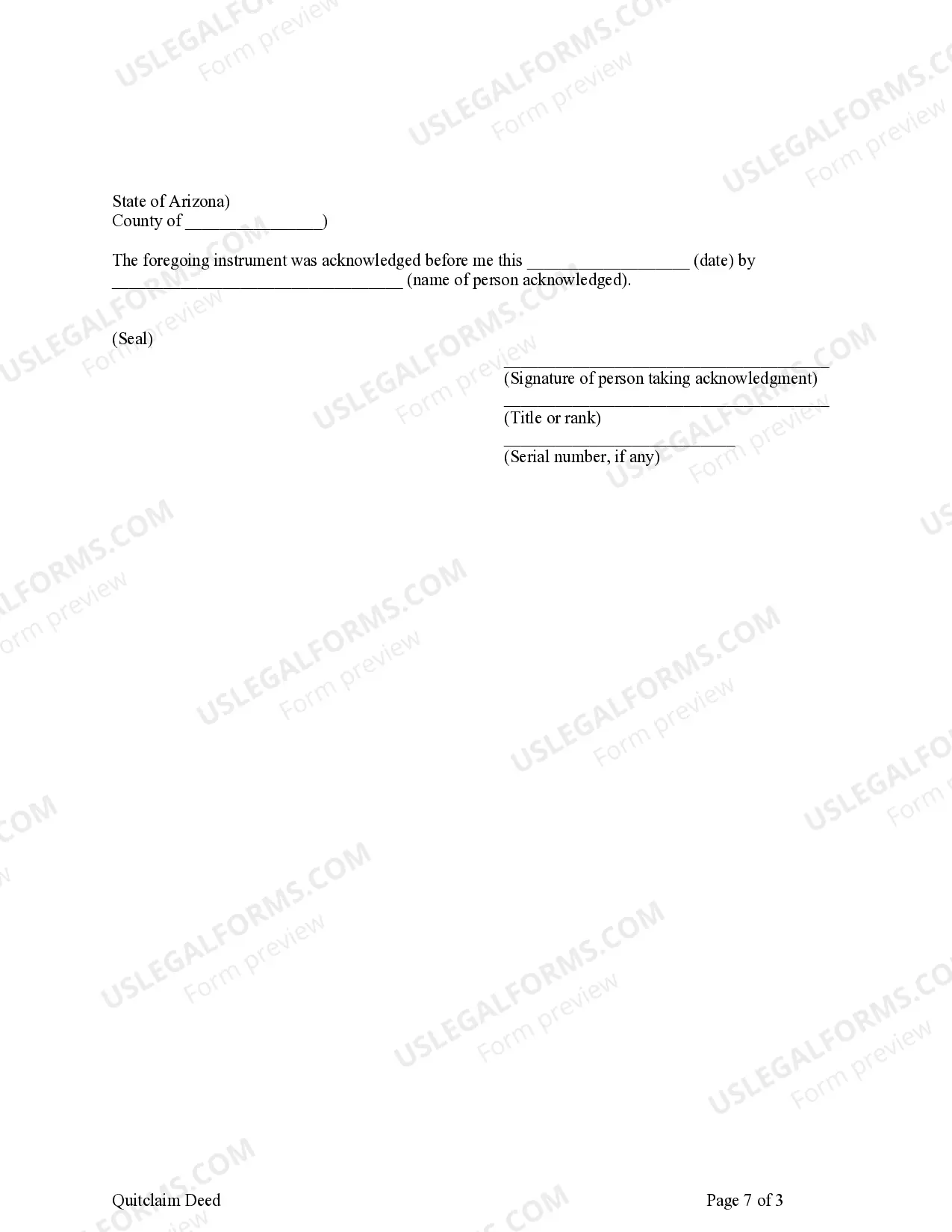 Preview Quitclaim Deed from Husband and Wife / Two Individuals to Four Individuals