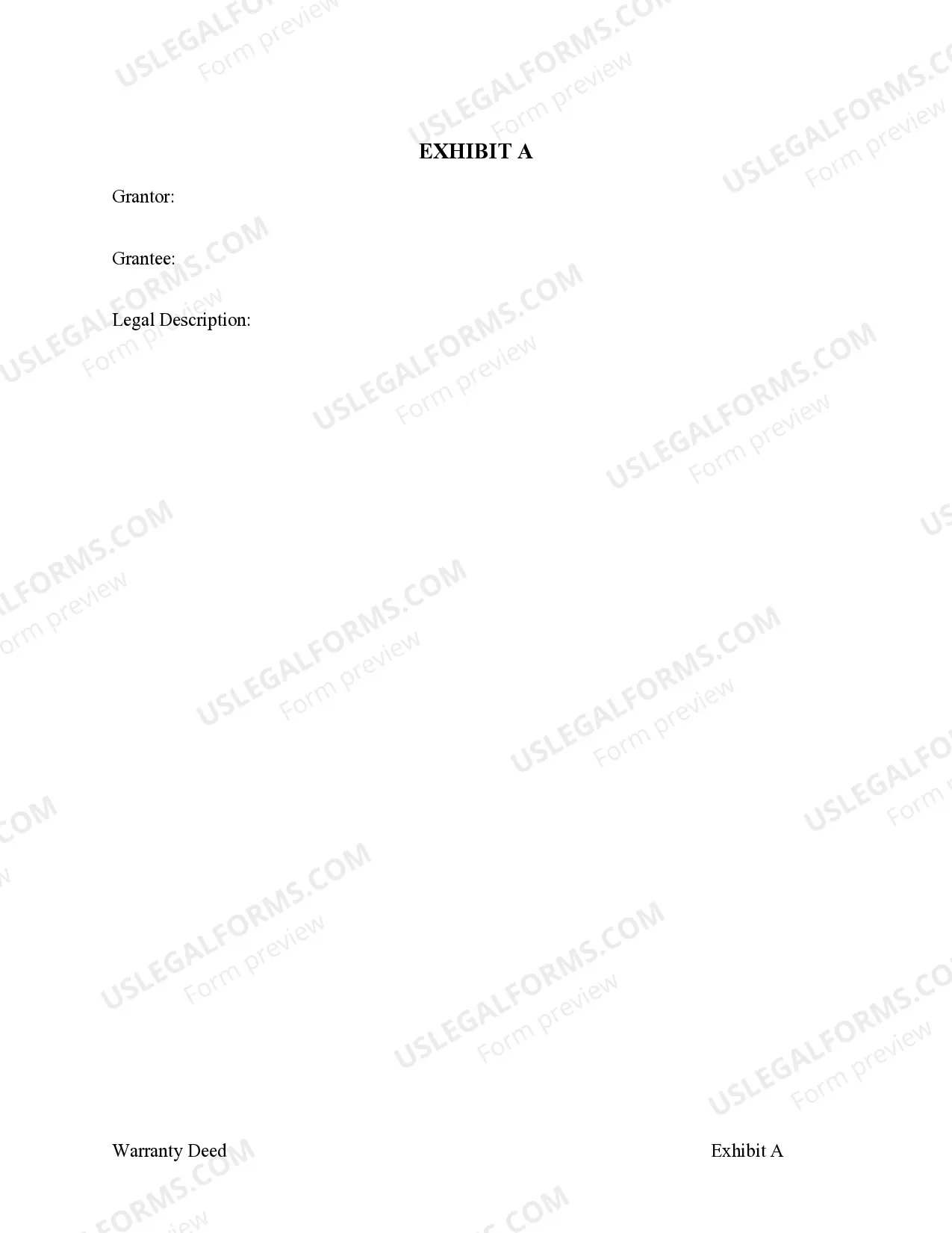 Preview Warranty Deed from Individual to Corporation