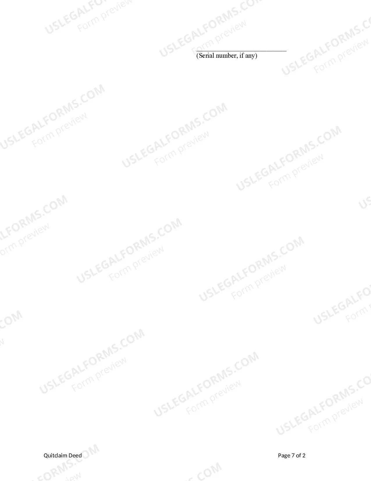 Preview Quitclaim Deed - from Two Individuals-Husband and Wife to Two Individuals-Husband and Wife