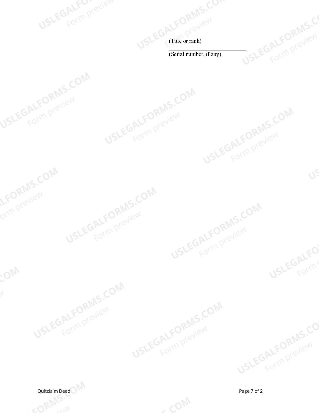 Preview Quitclaim Deed from Limited Liability Company to Two Individuals / Husband and Wife