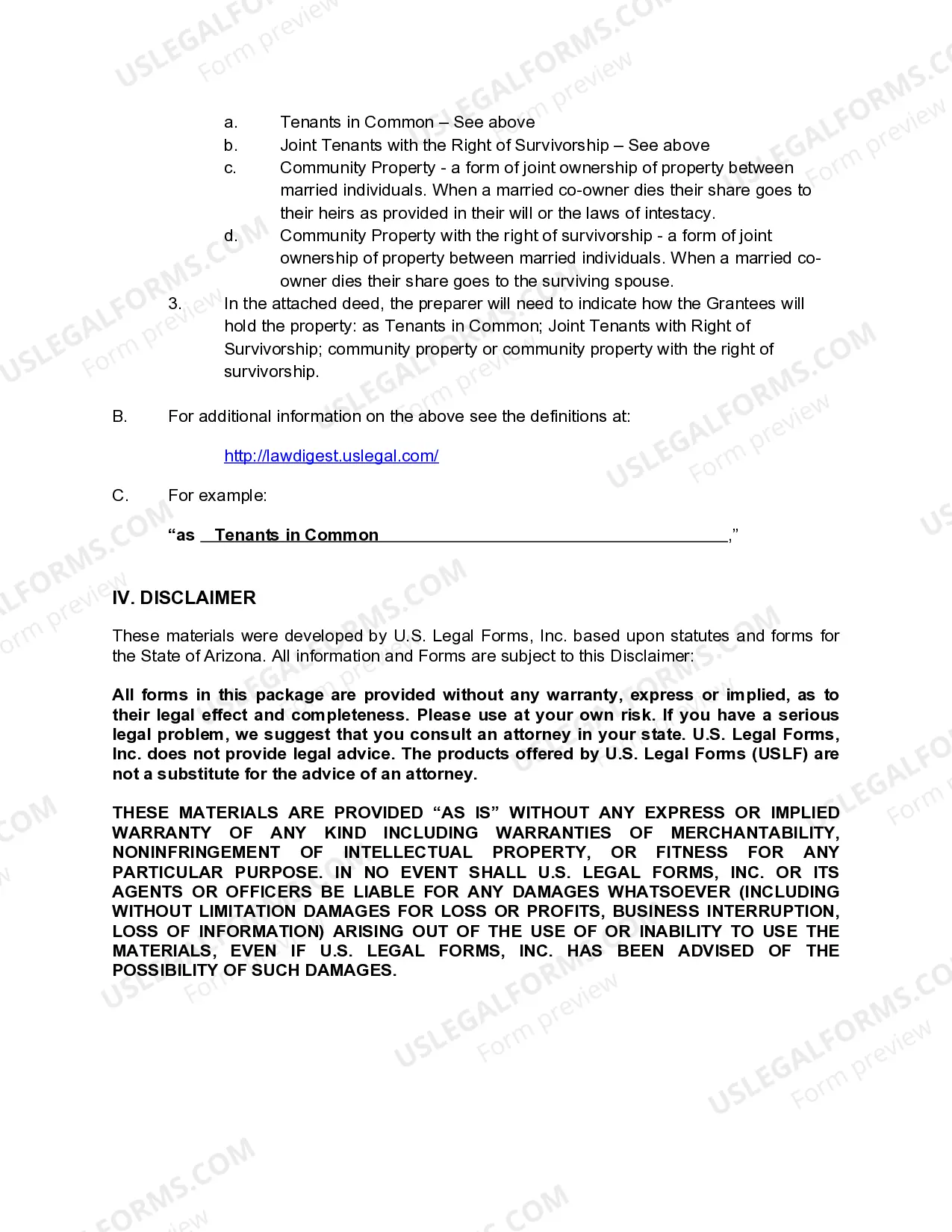 Preview Warranty Deed from Two Individuals to Husband and Wife and Husband and Wife, or 4 Individuals.