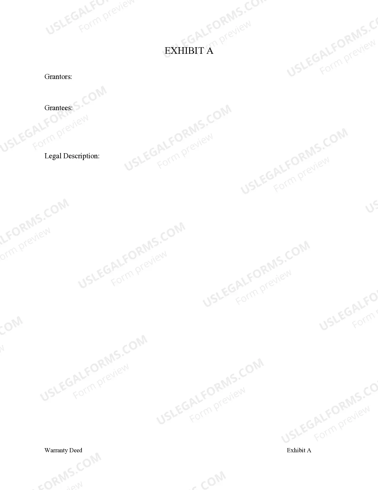 Preview Warranty Deed from Two Individuals to Husband and Wife and Husband and Wife, or 4 Individuals.